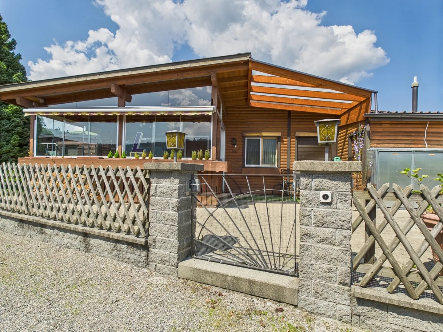 Charming 4.5-Room Chalet at Camping Ricken with Mountain View - Photo 1 of 13
