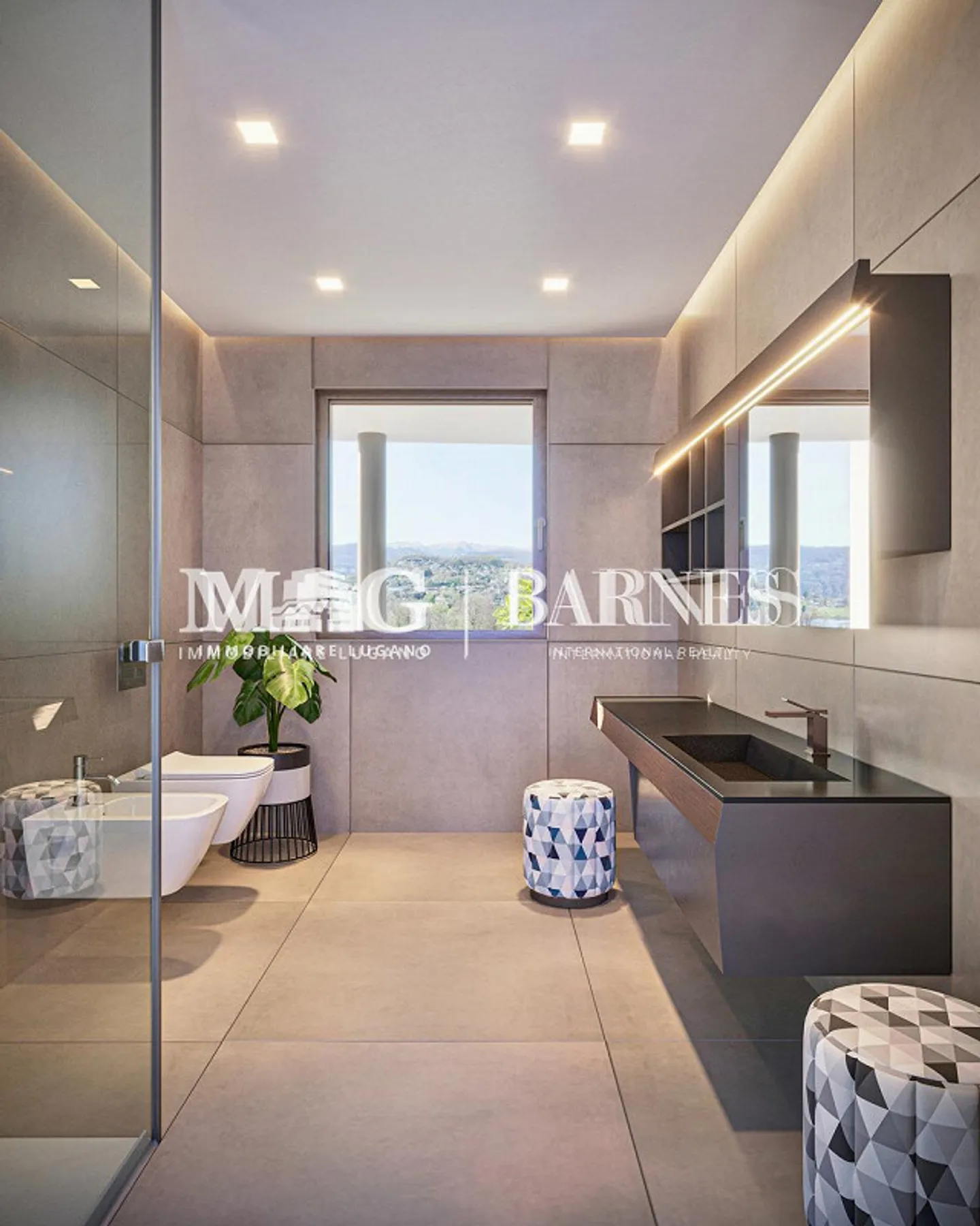 Collina d'Oro: Newly built penthouse with panoramic terrace - Photo 6 of 11