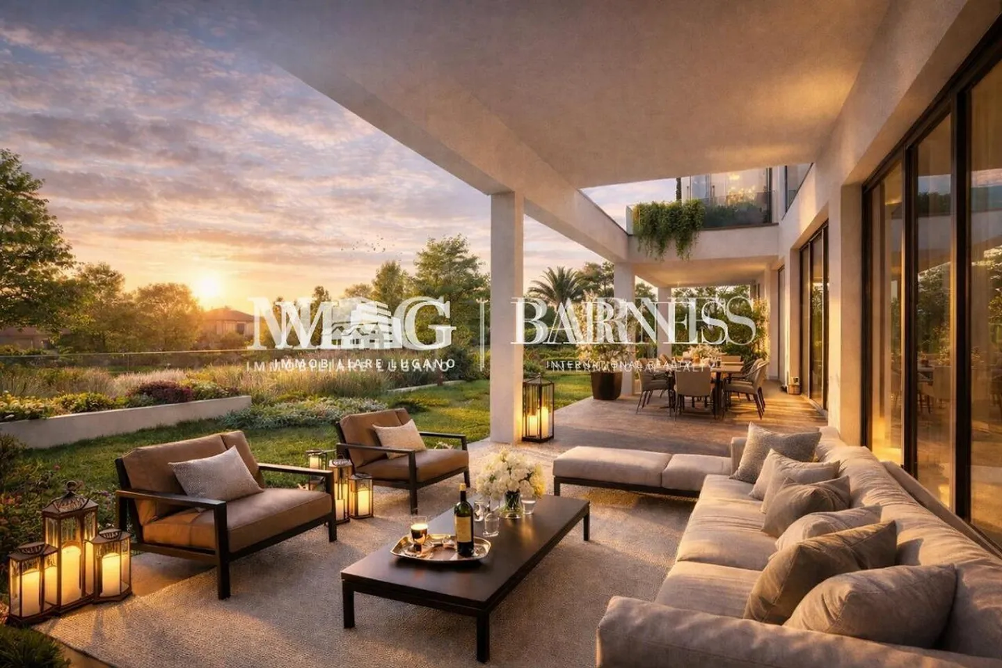 Collina d'Oro: Newly built penthouse with panoramic terrace - Photo 9 of 11