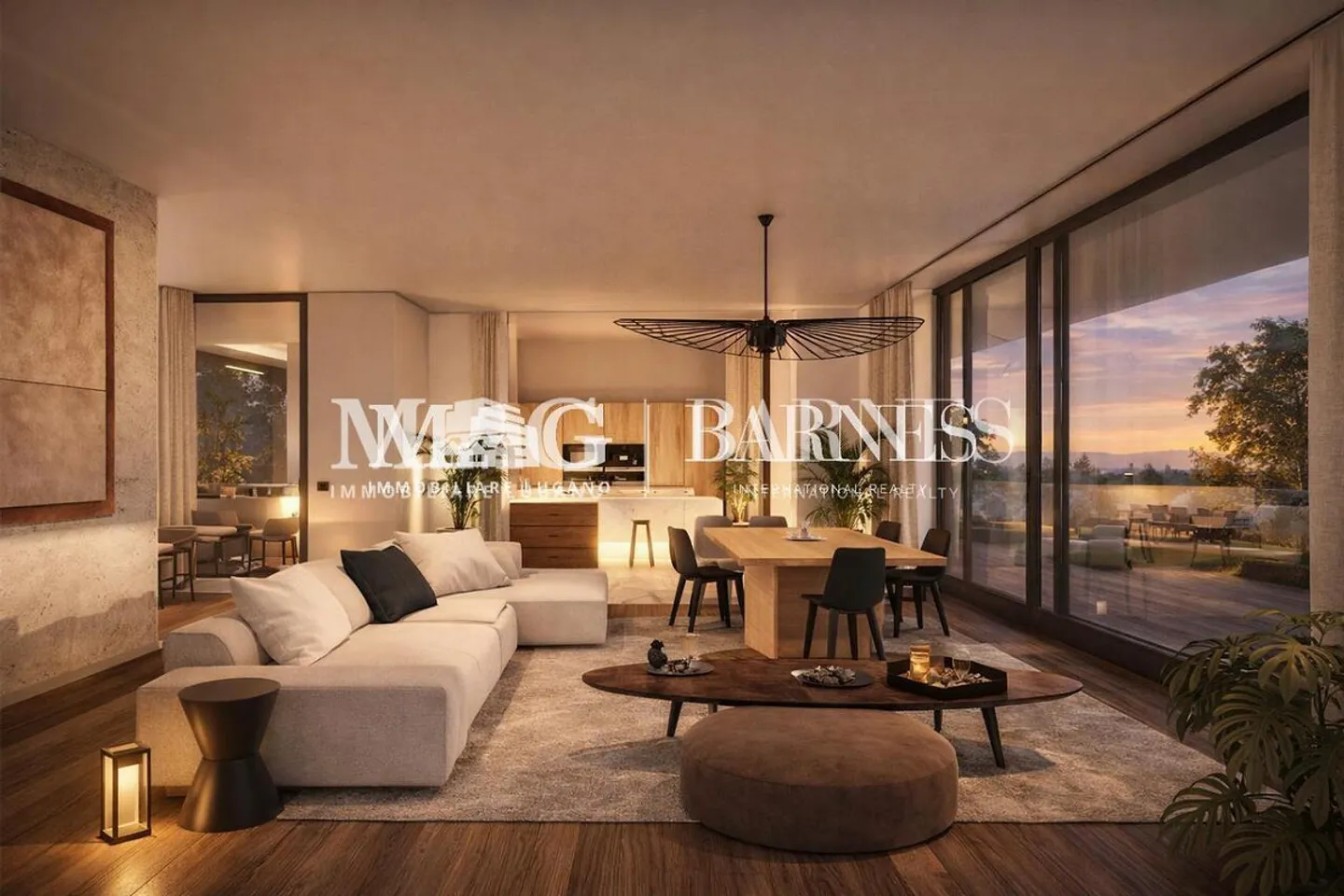 Collina d'Oro: Newly built penthouse with panoramic terrace - Photo 8 of 11