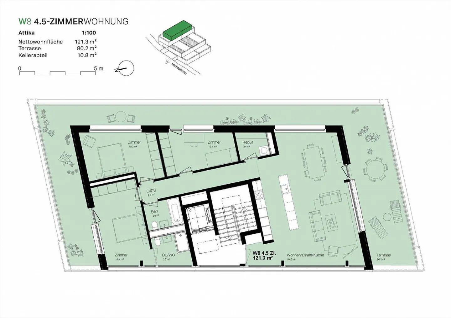 Appartement 4.5 pièces à Therwil - Photo 7 sur 7