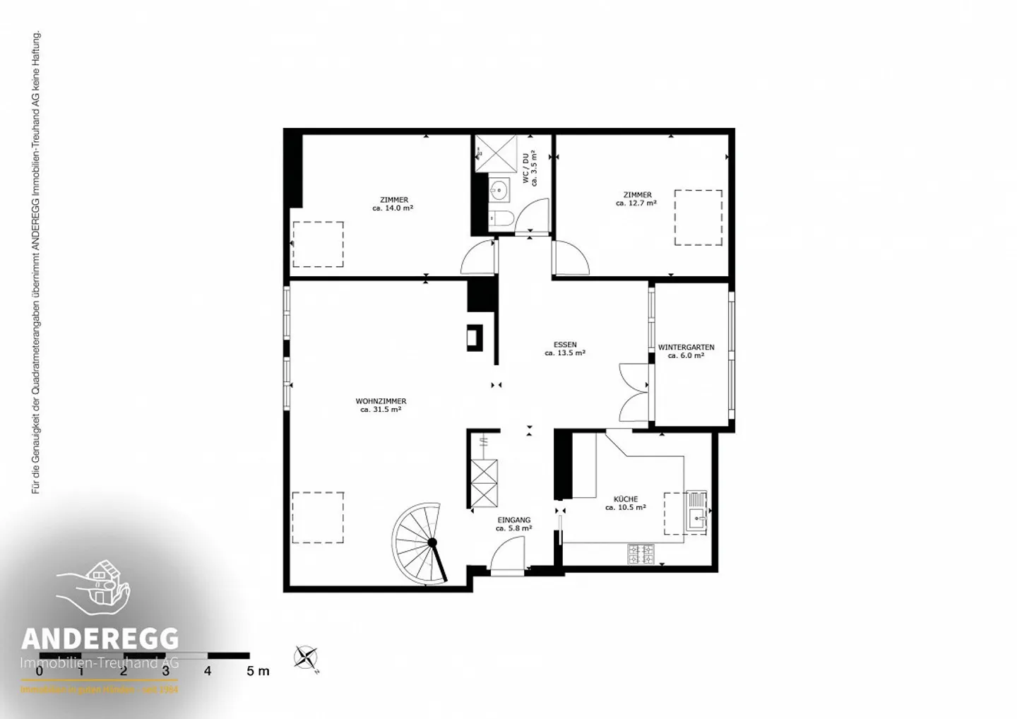 Bellissimo appartamento mansardato di 5,5 stanze al 3° piano con cantina e parcheggio sotterraneo - Foto 11 di 14