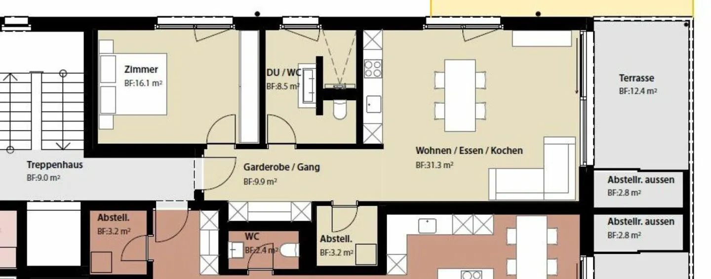 Vivre dans le vert - Appartement 2.5 pièces au 2ème étage - Photo 12 sur 12