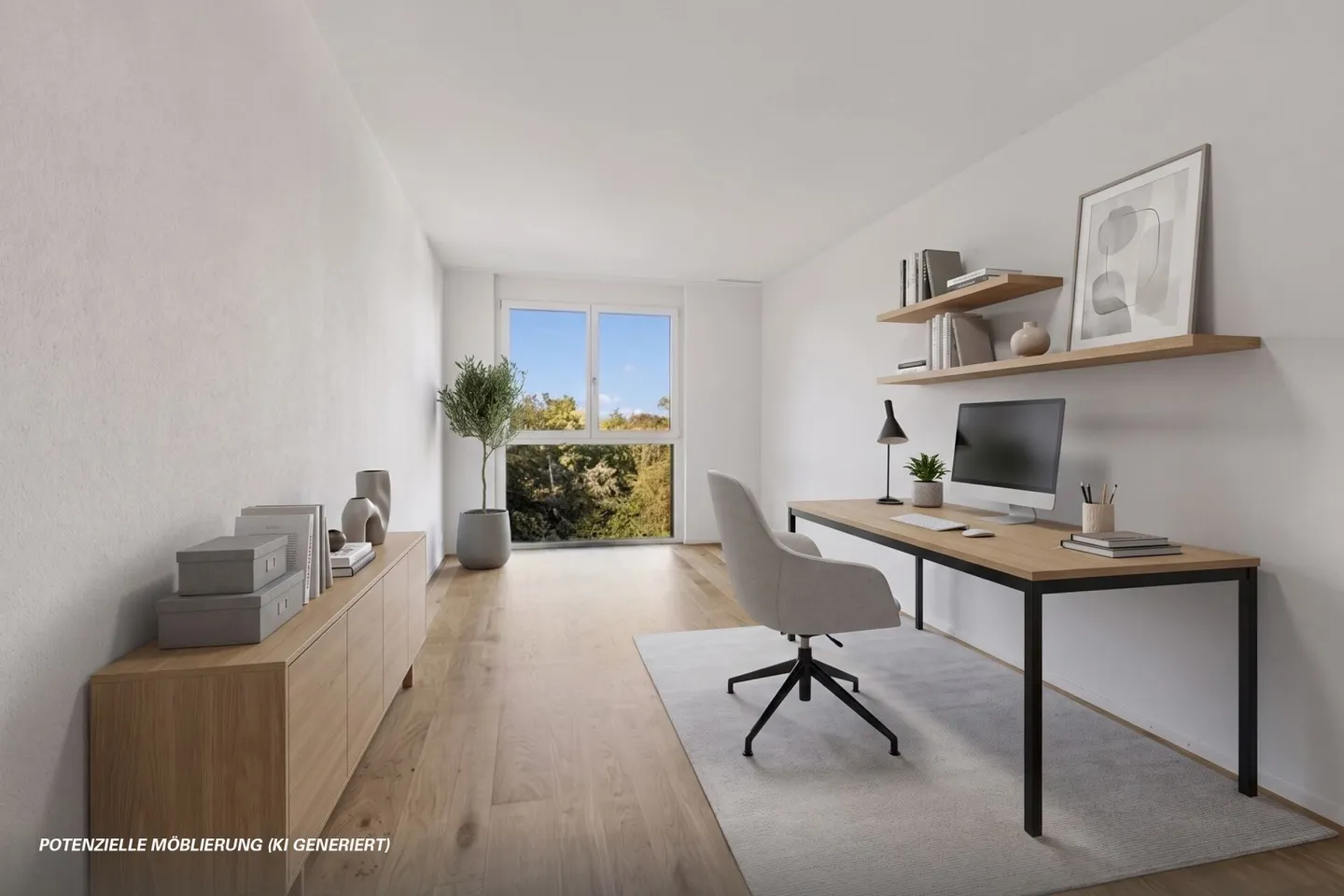 Appartement moderne de 5,5 pièces avec vue sur la verdure - Photo 9 sur 14