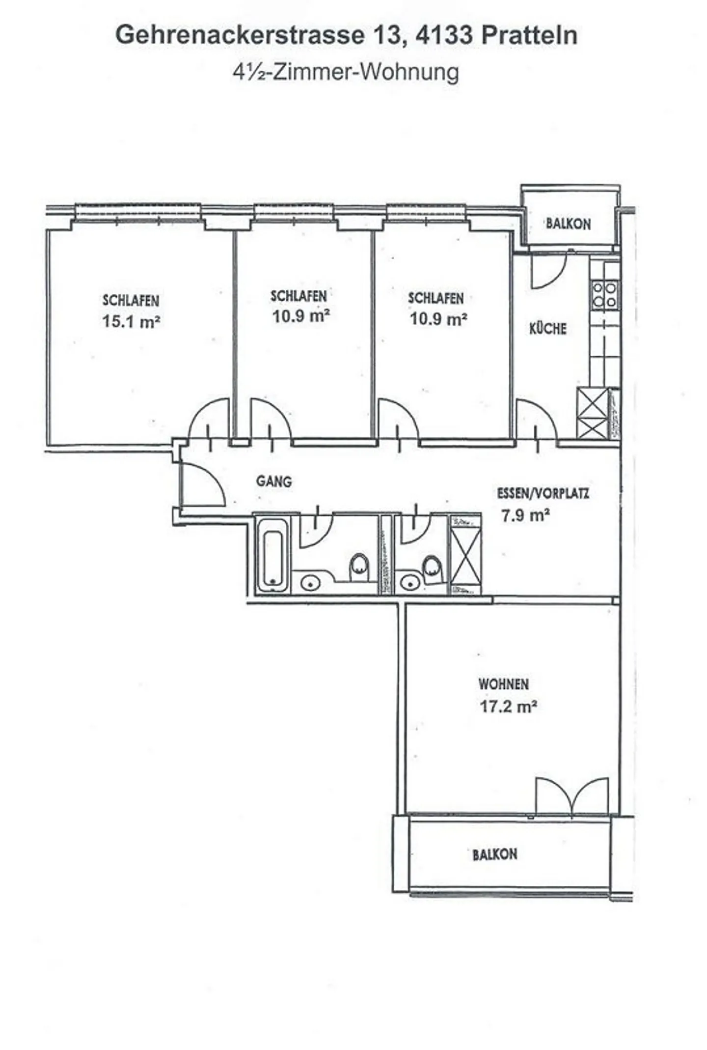 4.5-room apartment in well-kept property - Photo 10 of 10