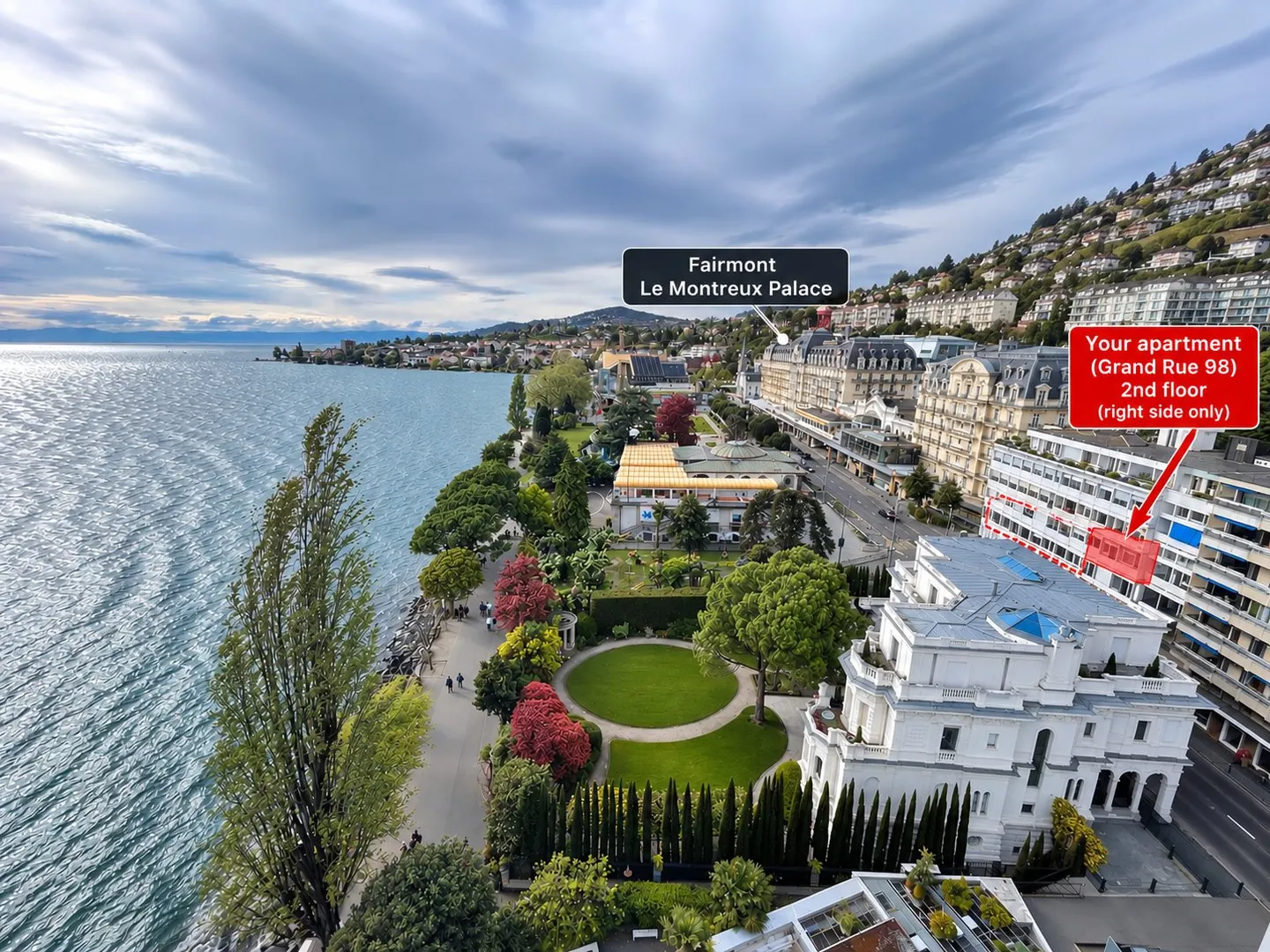 Geräumige Wohnung in Montreux - Foto 1 von 10