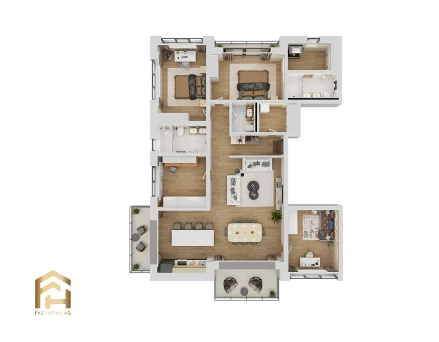 Innovative New Construction Project: Fantastic 5.5 Room Apartment - Photo 2 of 13