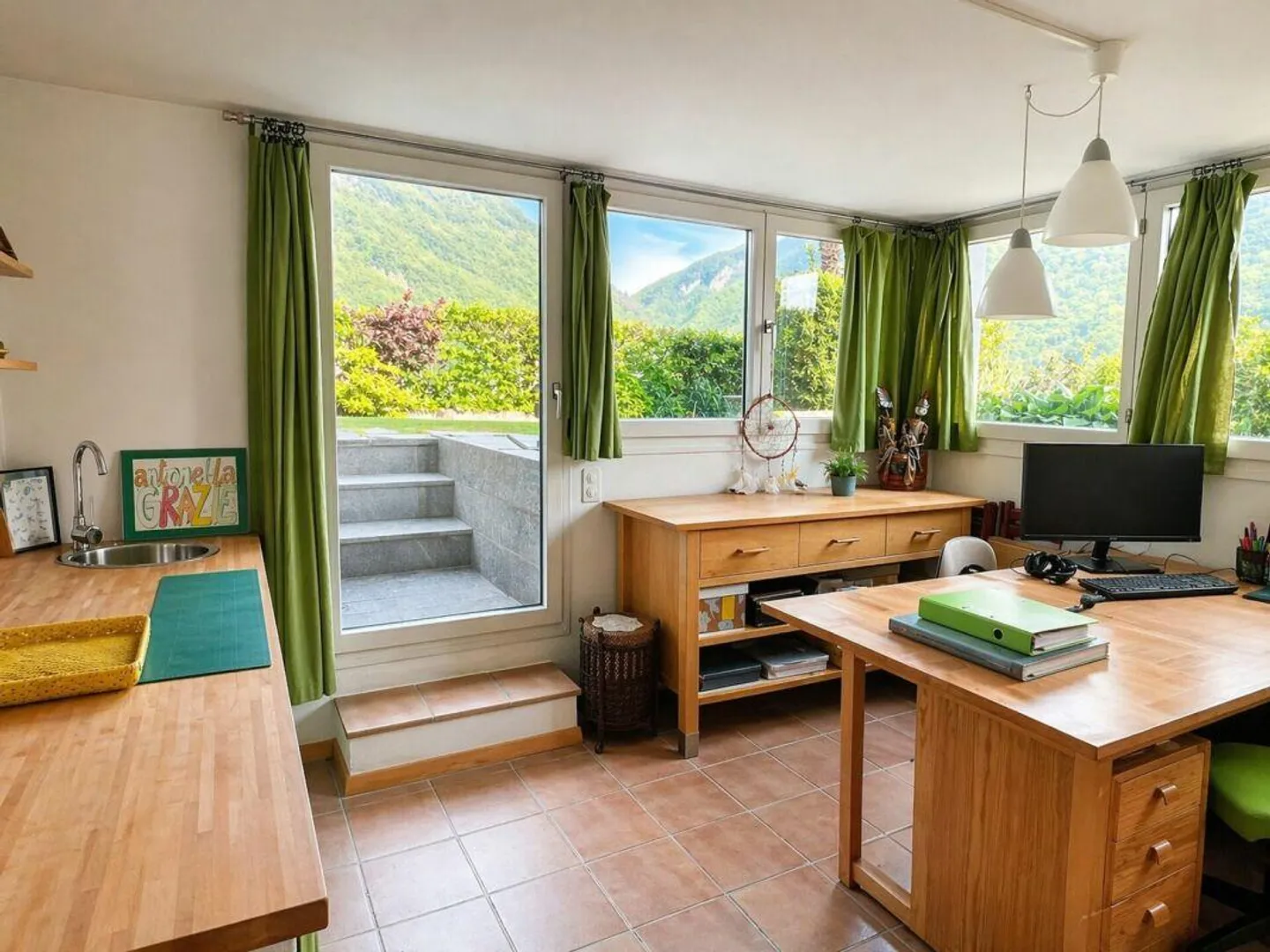 Merveilleuse maison immergée dans la verdure avec vue dégagée à Arogno - Photo 11 sur 30