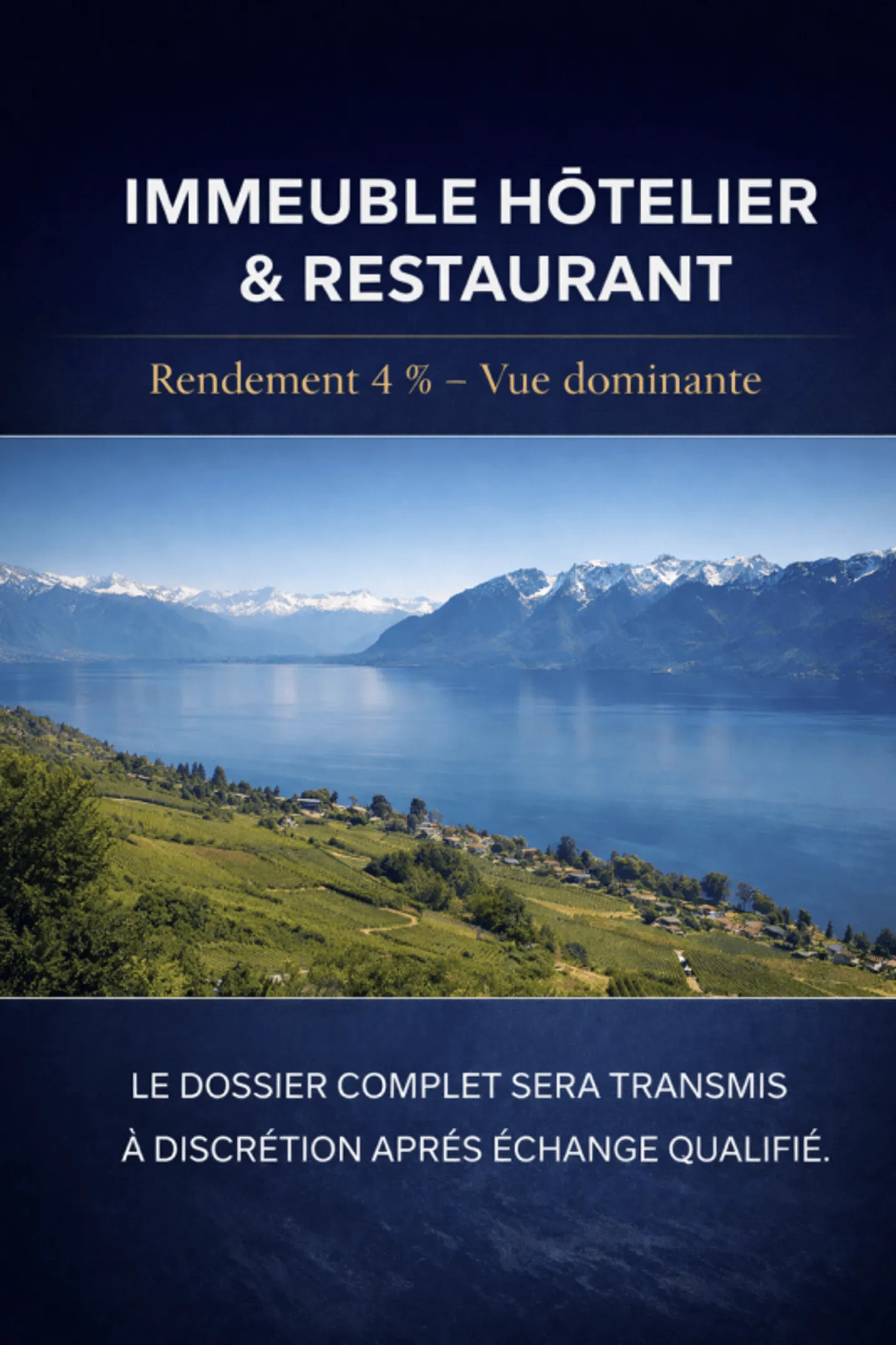 Hotel and restaurant building - 4% yield - Dominant view - Photo 1 of 1