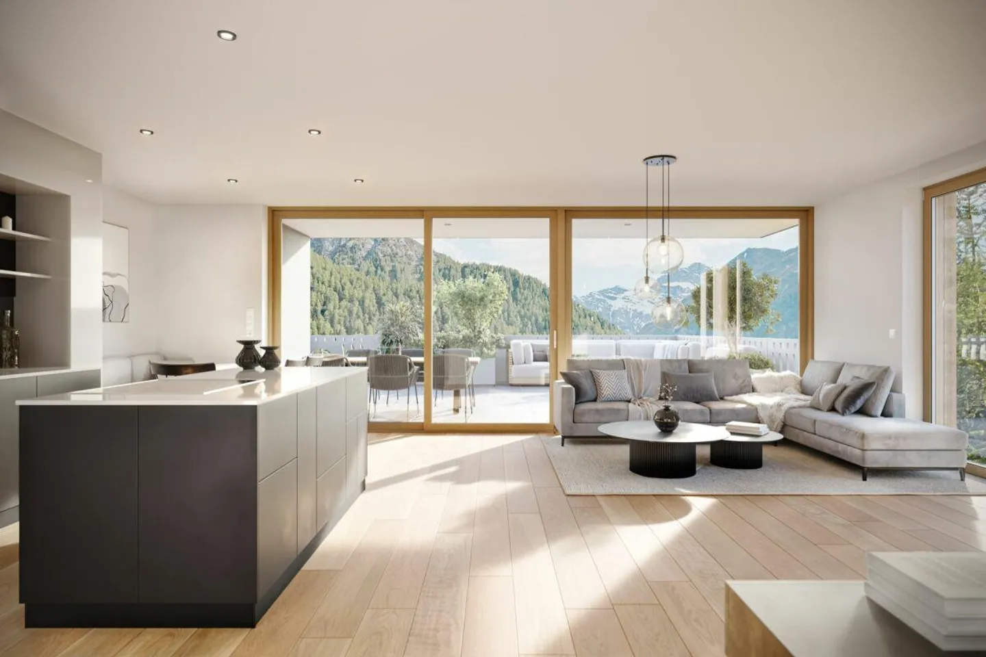 Allegria - Appartement en Attique de Rêve avec Grande Terrasse et Vue sur les Montagnes - Photo 1 sur 7