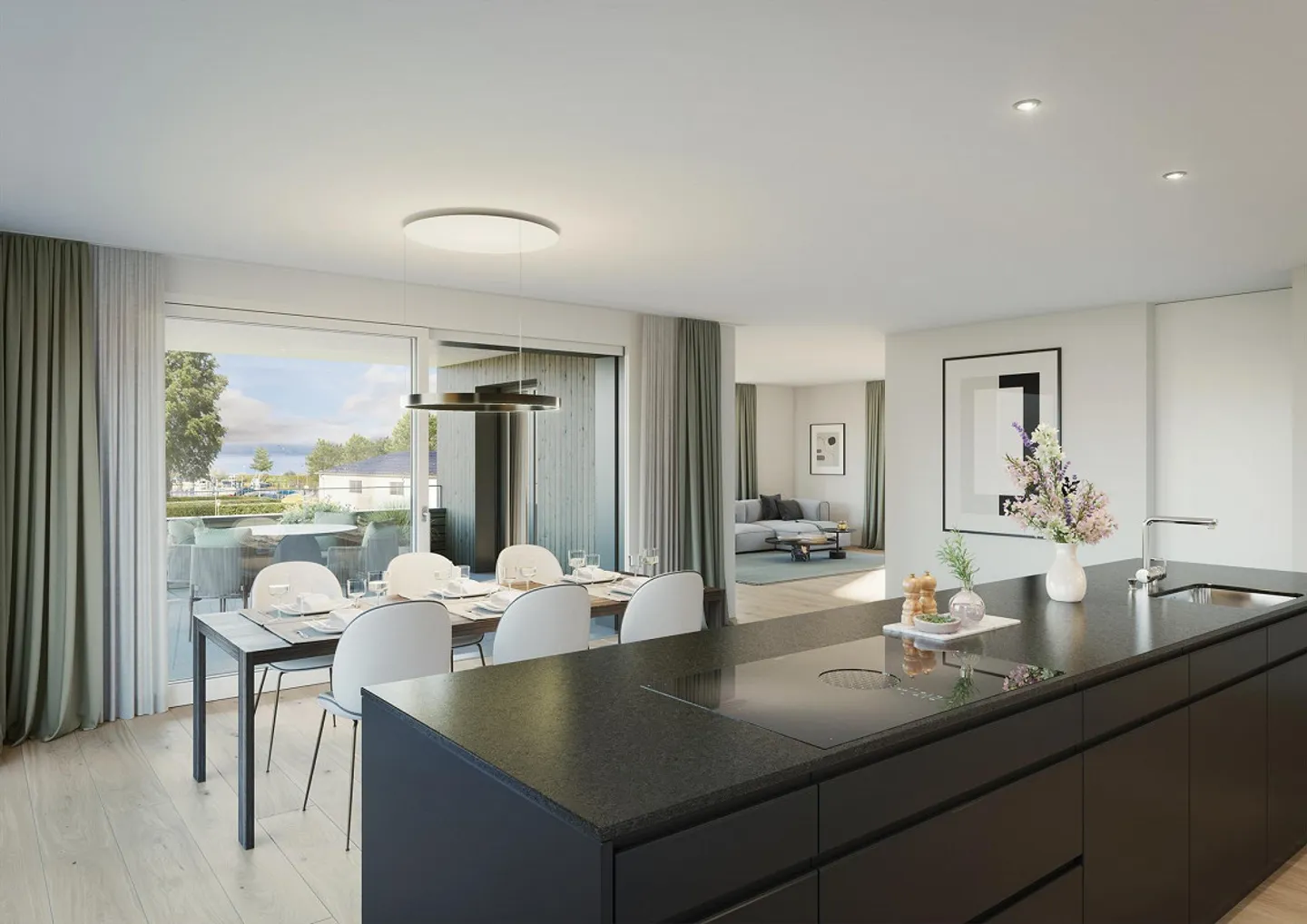 Condominium exclusif de 4,5 pièces près du lac avec terrasse (étage supérieur) - Photo 2 sur 3