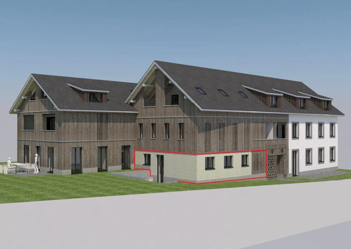 Nuova costruzione: appartamento di 2,5 stanze (piano terra, n. 2) nel rurale Liebensberg (comune di Wiesendangen) - Foto 1 di 7