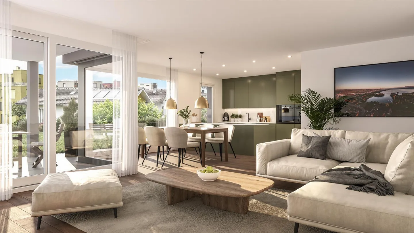 Moderne Gartenmaisonette in Schenkon - Foto 1 von 8