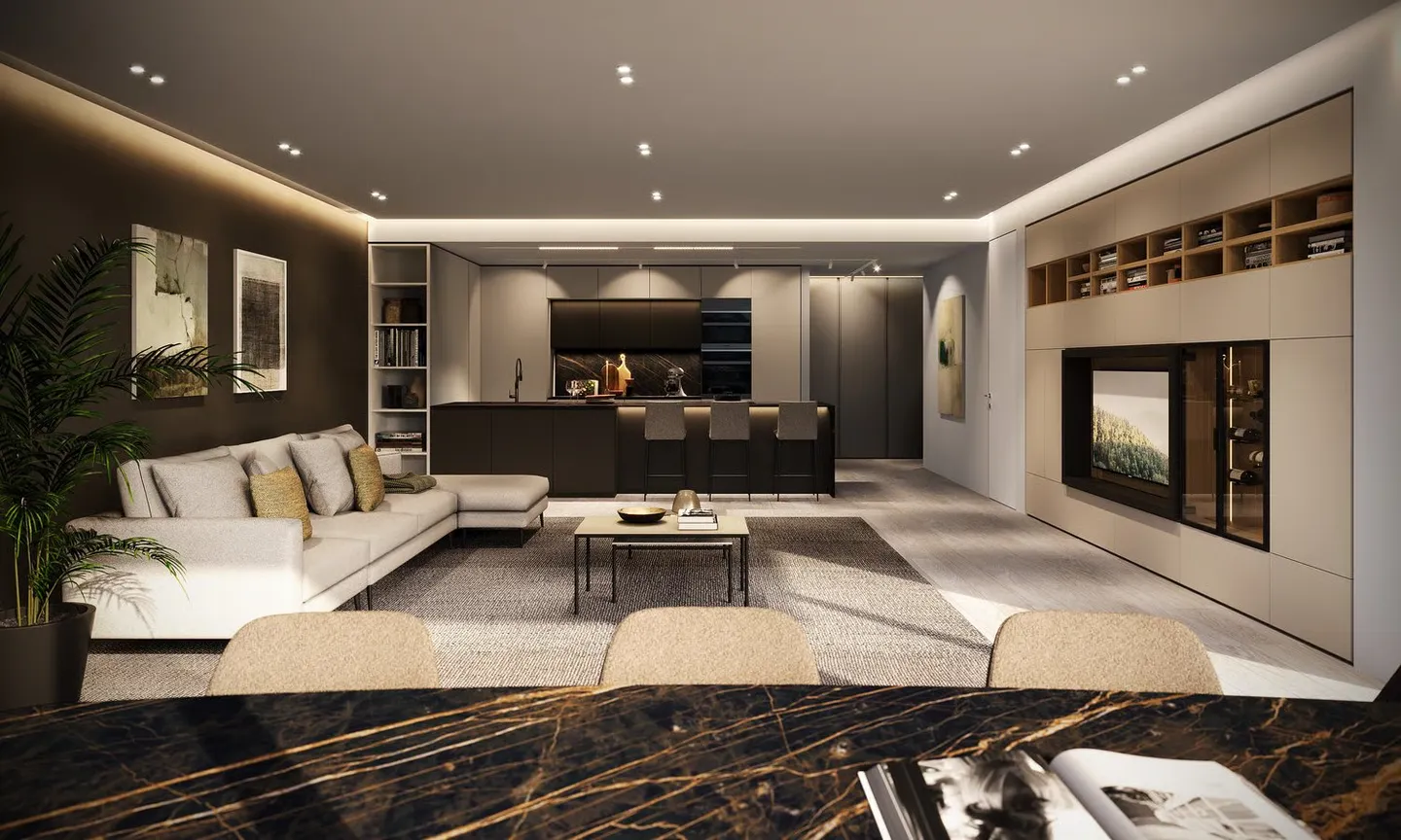 Penthouse Duplex 5.5 Pièces avec Piscine à Débordement – Résidence Foresta, Lugano - Photo 2 sur 12