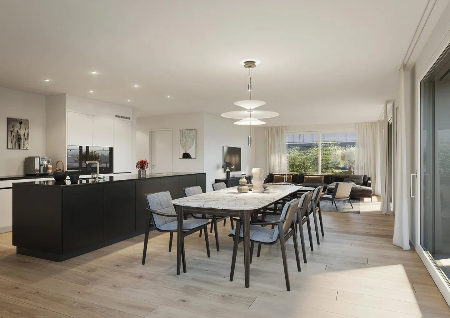 Appartamento esclusivo di 5,5 stanze al piano terra vicino al lago con terrazza (piano superiore) - Foto 3 di 3