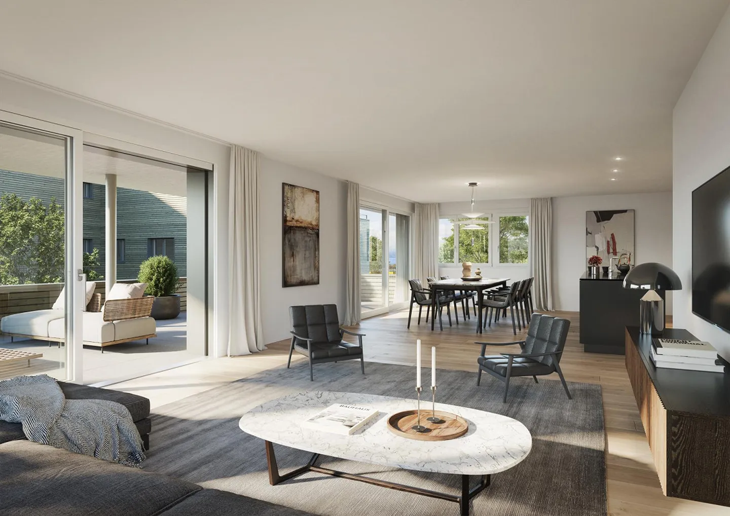 Appartamento esclusivo di 5,5 stanze al piano terra vicino al lago con terrazza (piano superiore) - Foto 2 di 3