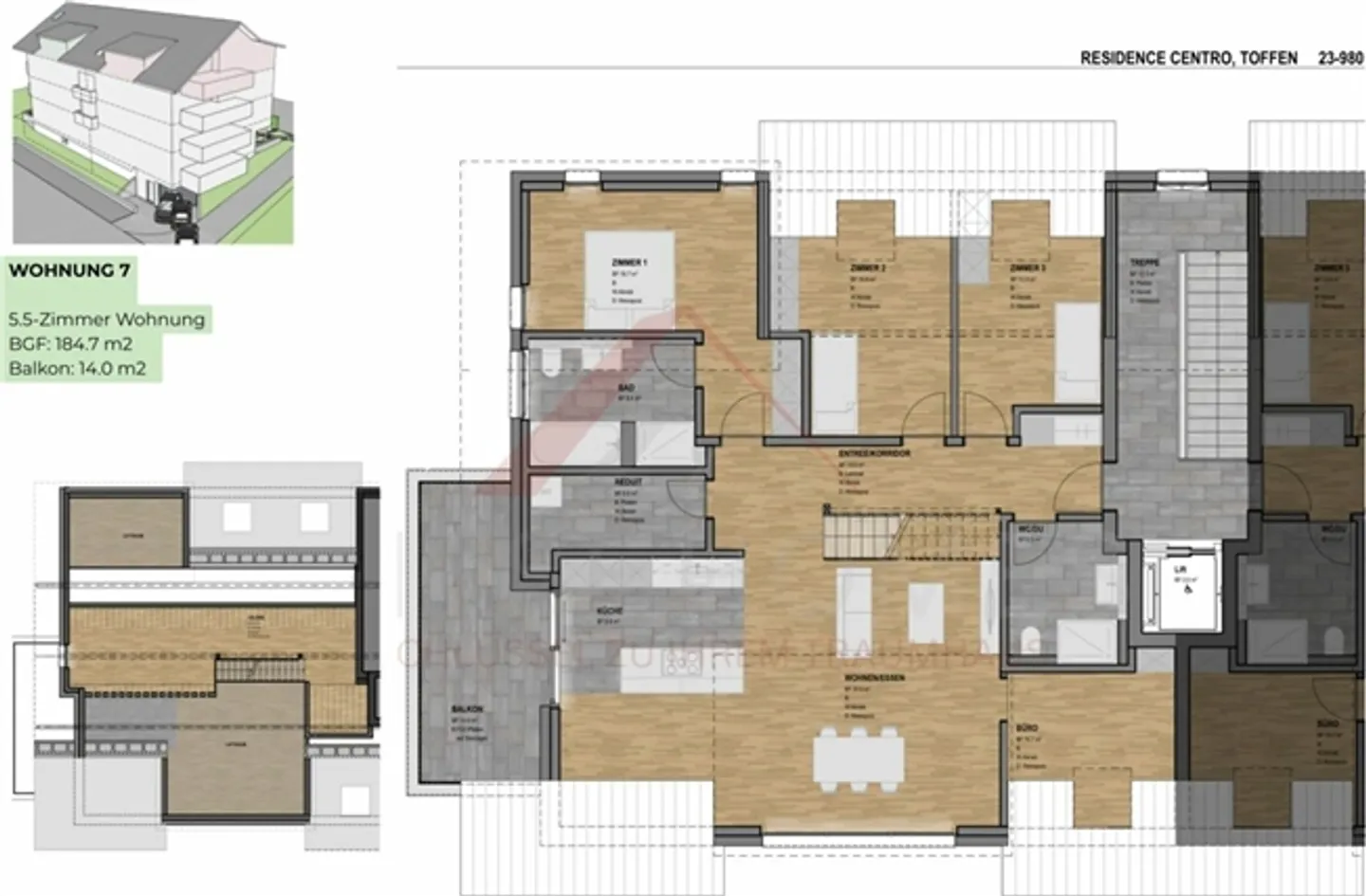 5½-Room Penthouse with Gallery, Panorama and Privacy - "RESIDENCE CENTRO" North - Photo 11 of 17