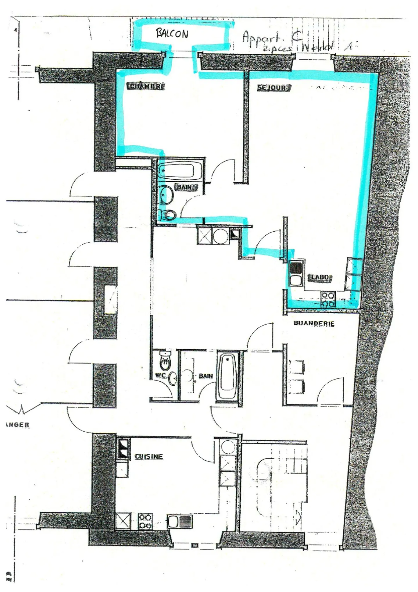 2.5-room apartment with balcony and parking space - Photo 1 of 1