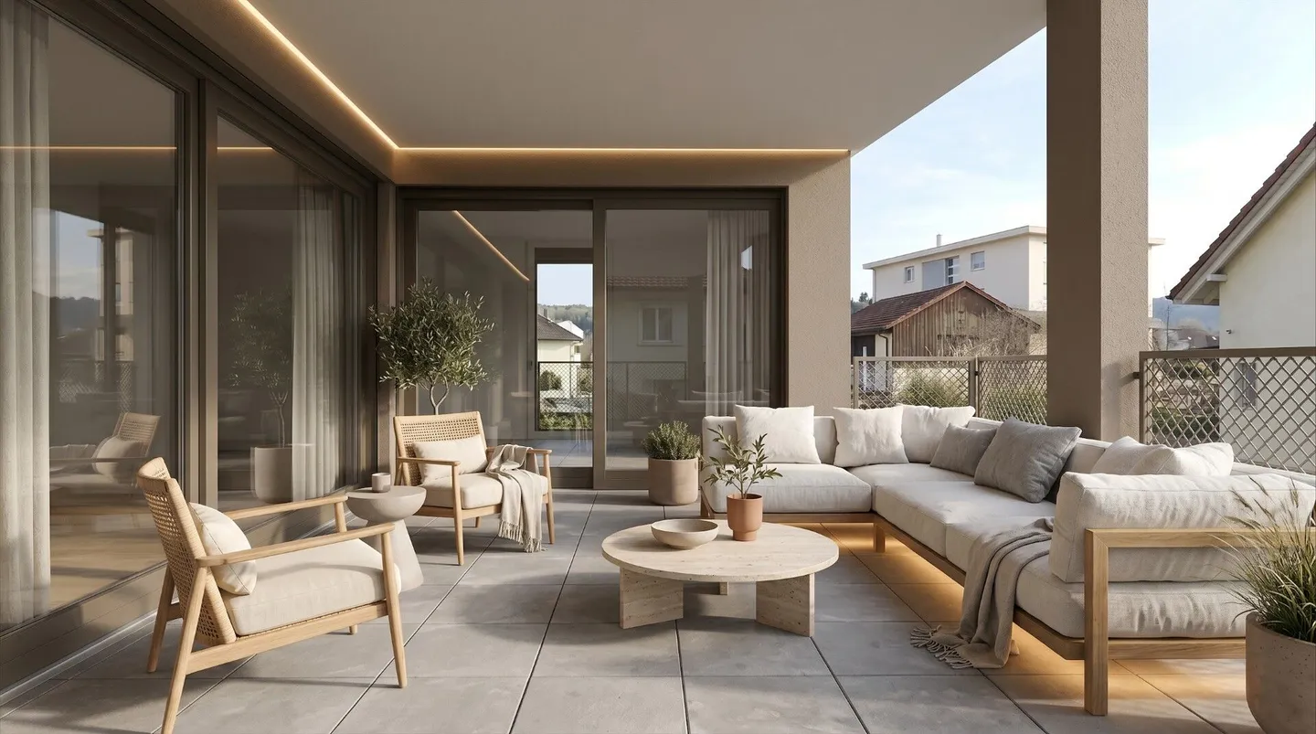 Moderno appartamento di 4,5 stanze con balcone a Niedergösgen - Foto 4 di 8