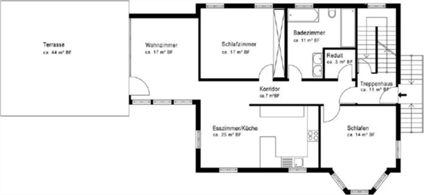 APPARTAMENTO 3½ STANZE A BALLWIL (LU), ARREDATO, TEMPORANEO - Foto 7 di 10