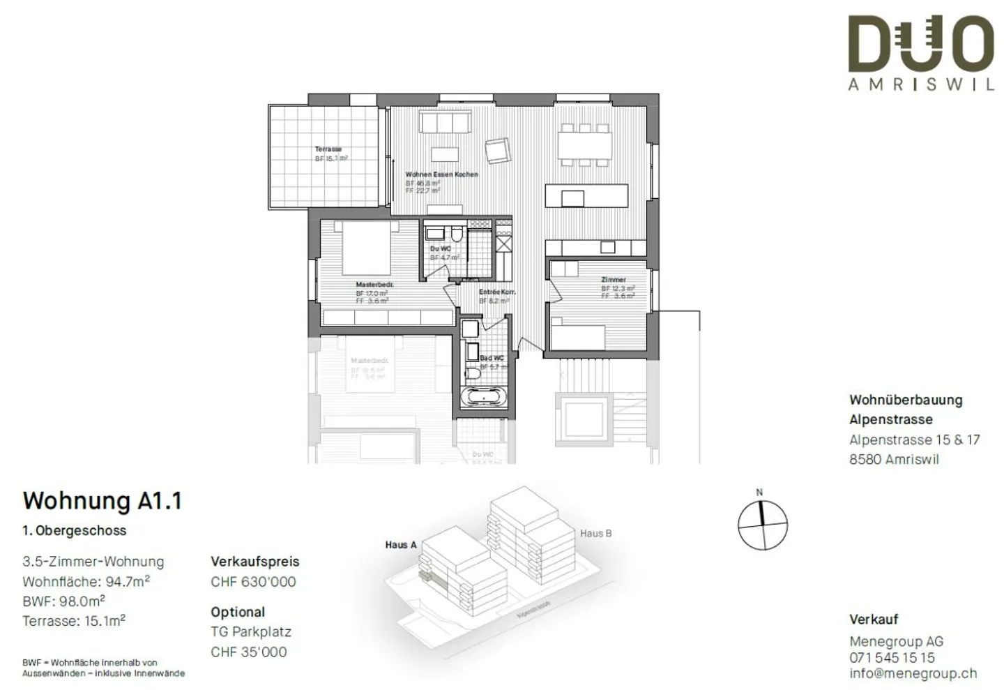 DUO Amriswil, exclusive living in one of the most sought-after locations in the region - Photo 3 of 4