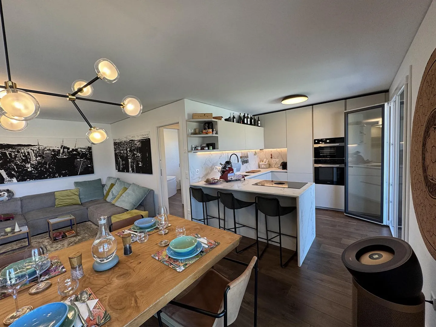 Novazzano – Penthouse moderne avec terrasses panoramiques et finitions - Photo 6 sur 11