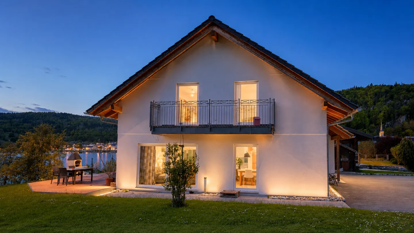 Zeitgenössische Villa mit 5,5 Zimmern, Blick auf den Jouxsee - Le Pont - Foto 10 von 10