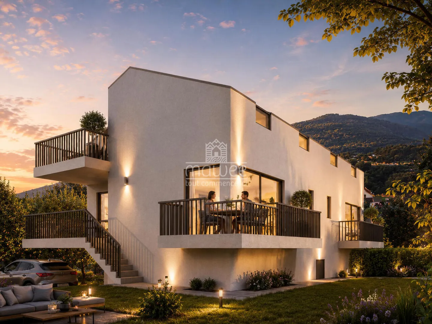 Moderne Villa in Aproz - Foto 2 von 9