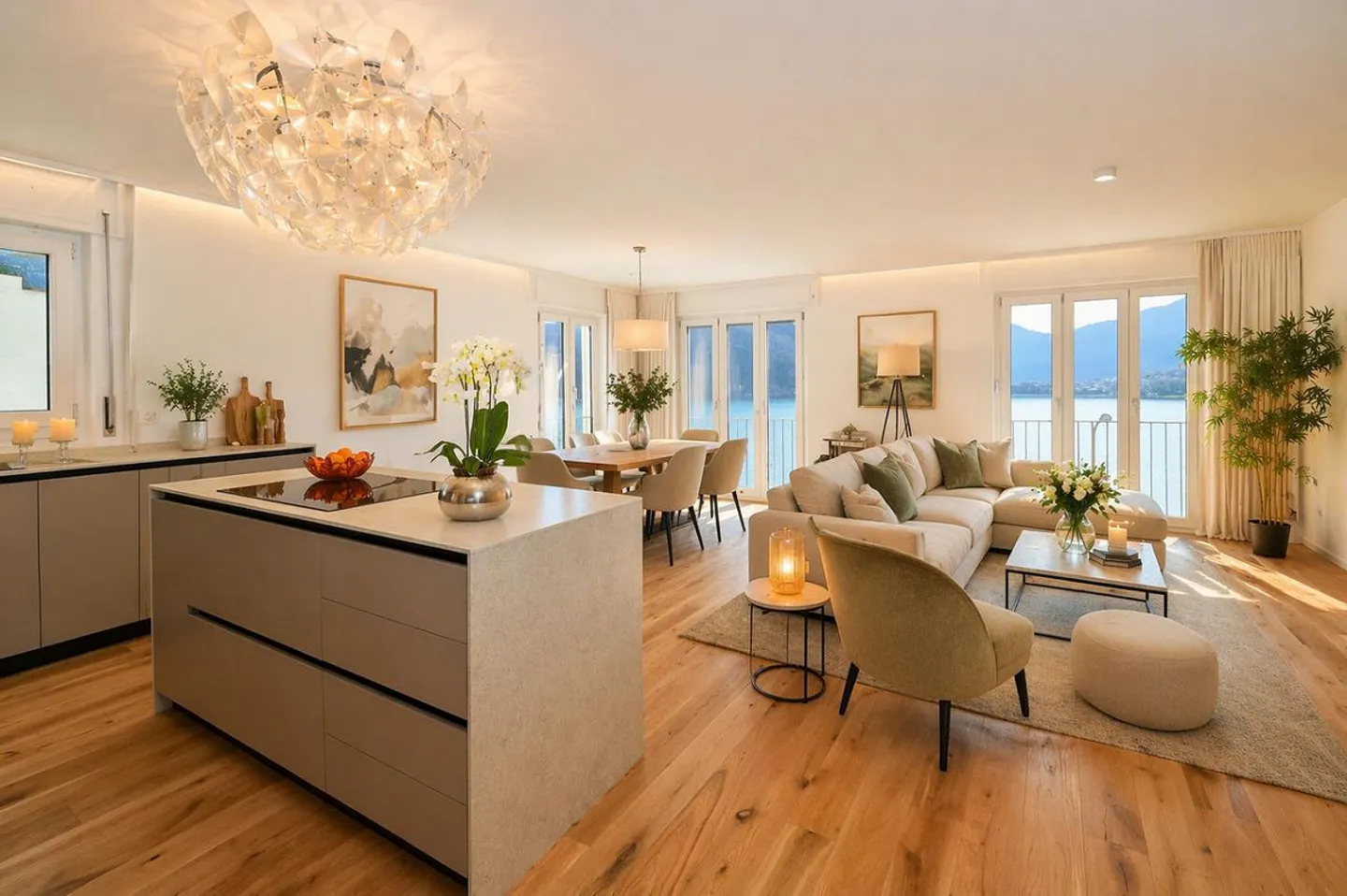 Appartement entièrement rénové avec vue sur le lac à Ponte Tresa - Photo 5 sur 13
