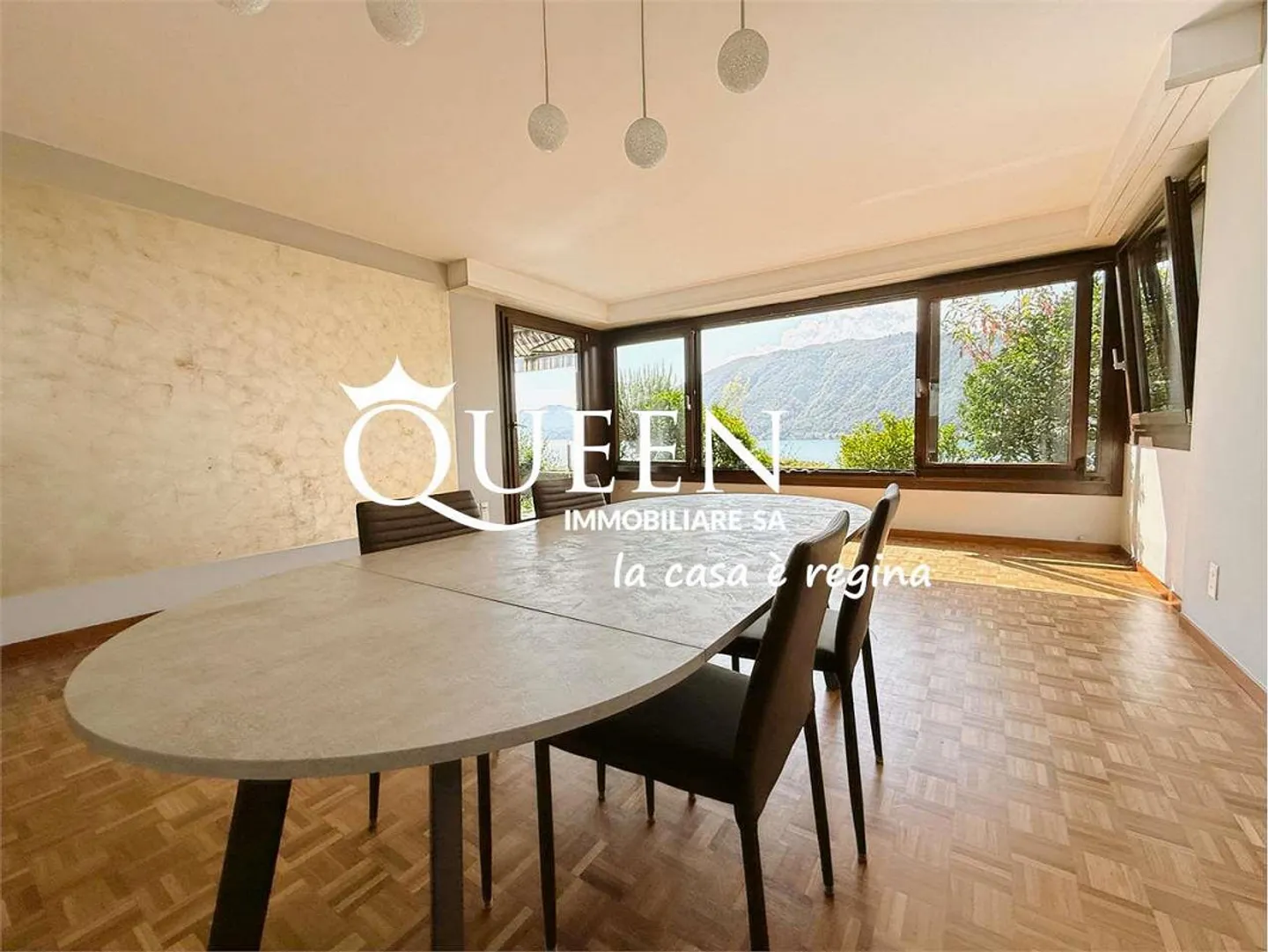 Bissone: 4,5-Zimmer-Wohnung, 150 m², Seeblick, Garten, Veranda - Foto 5 von 13