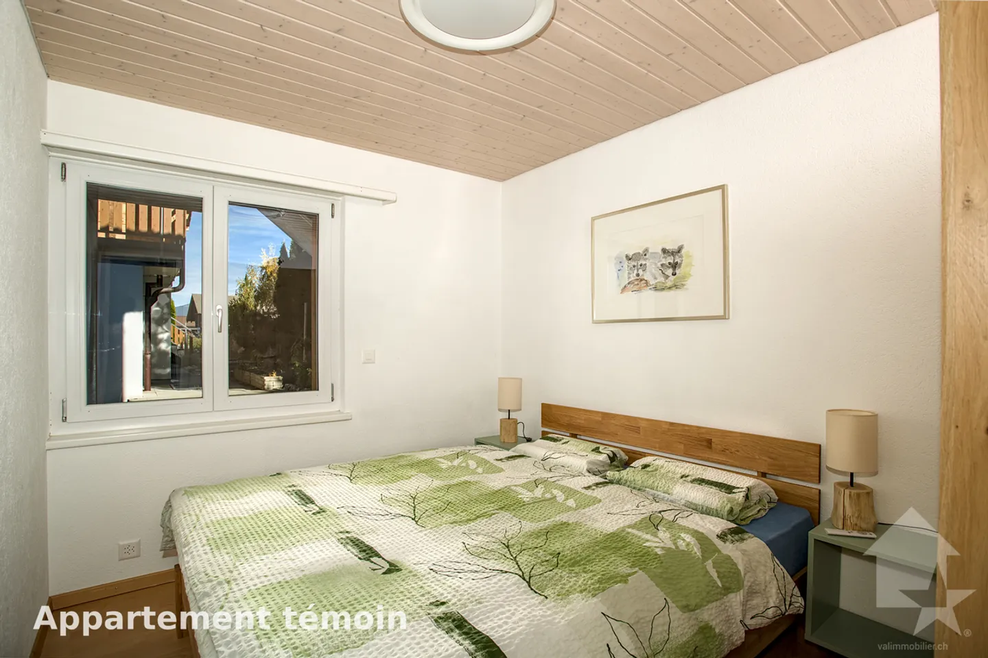 Schöne 4,5-Zimmer-Wohnung im Erdgeschoss eines Chalets - Foto 6 von 21