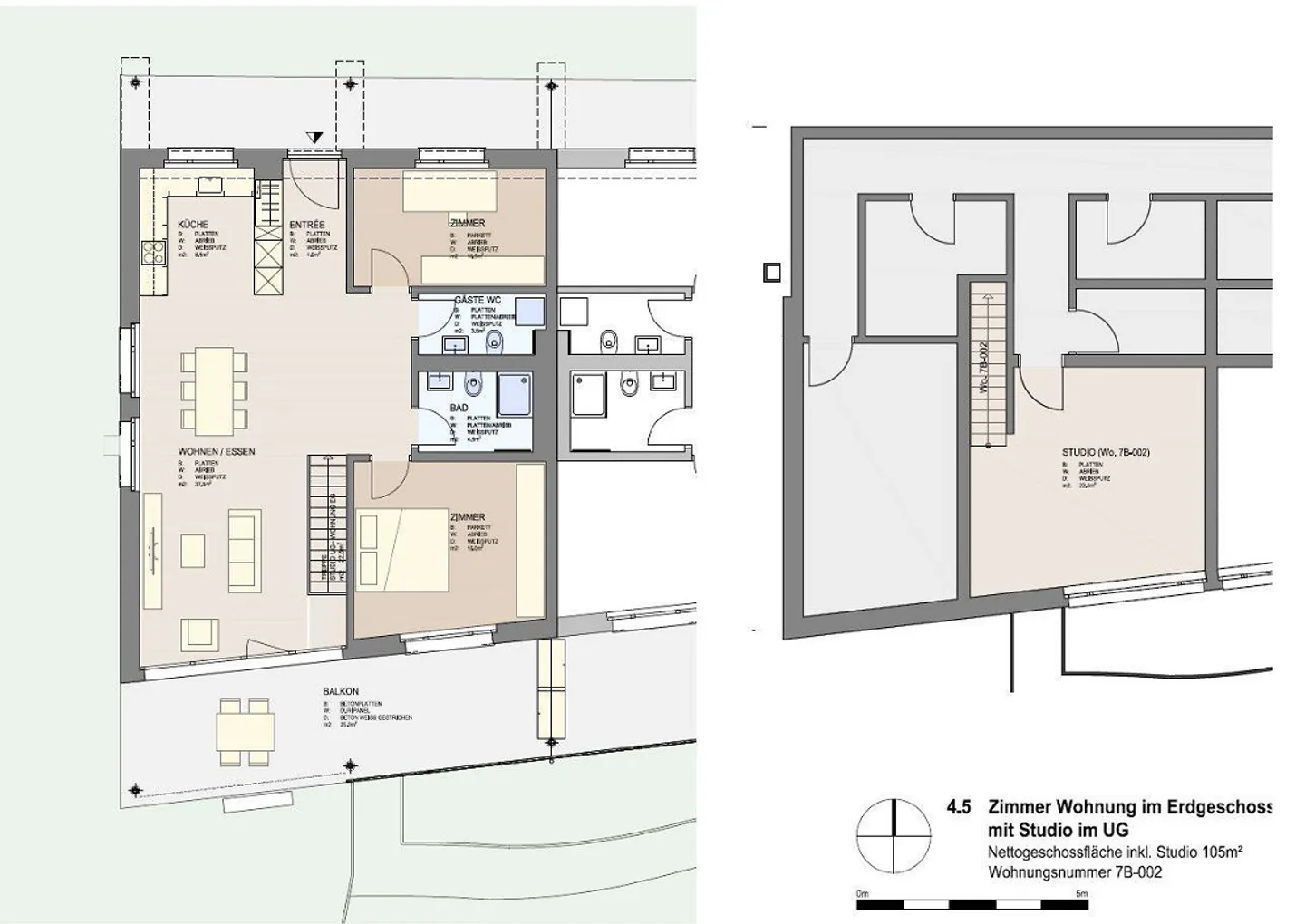 Appartement en duplex moderne et lumineux de 4,5 pièces - Photo 9 sur 9