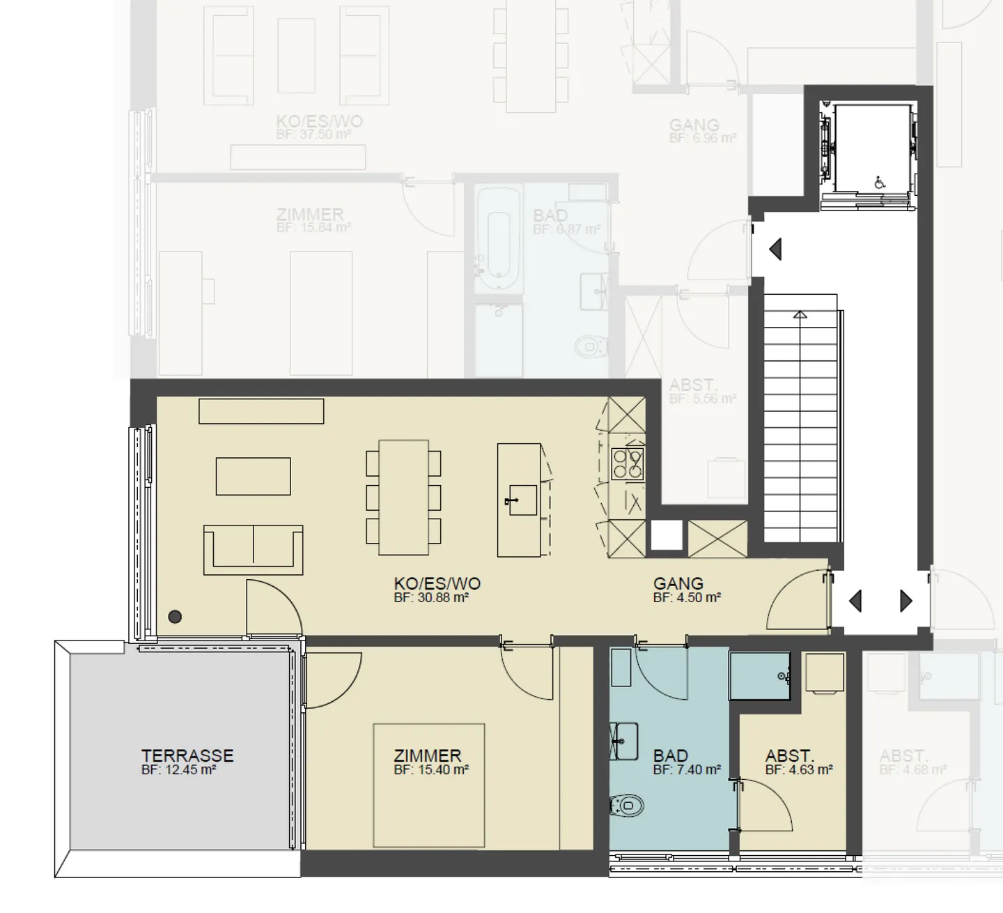 Appartamento moderno di 2,5 stanze con vista - Foto 7 di 8