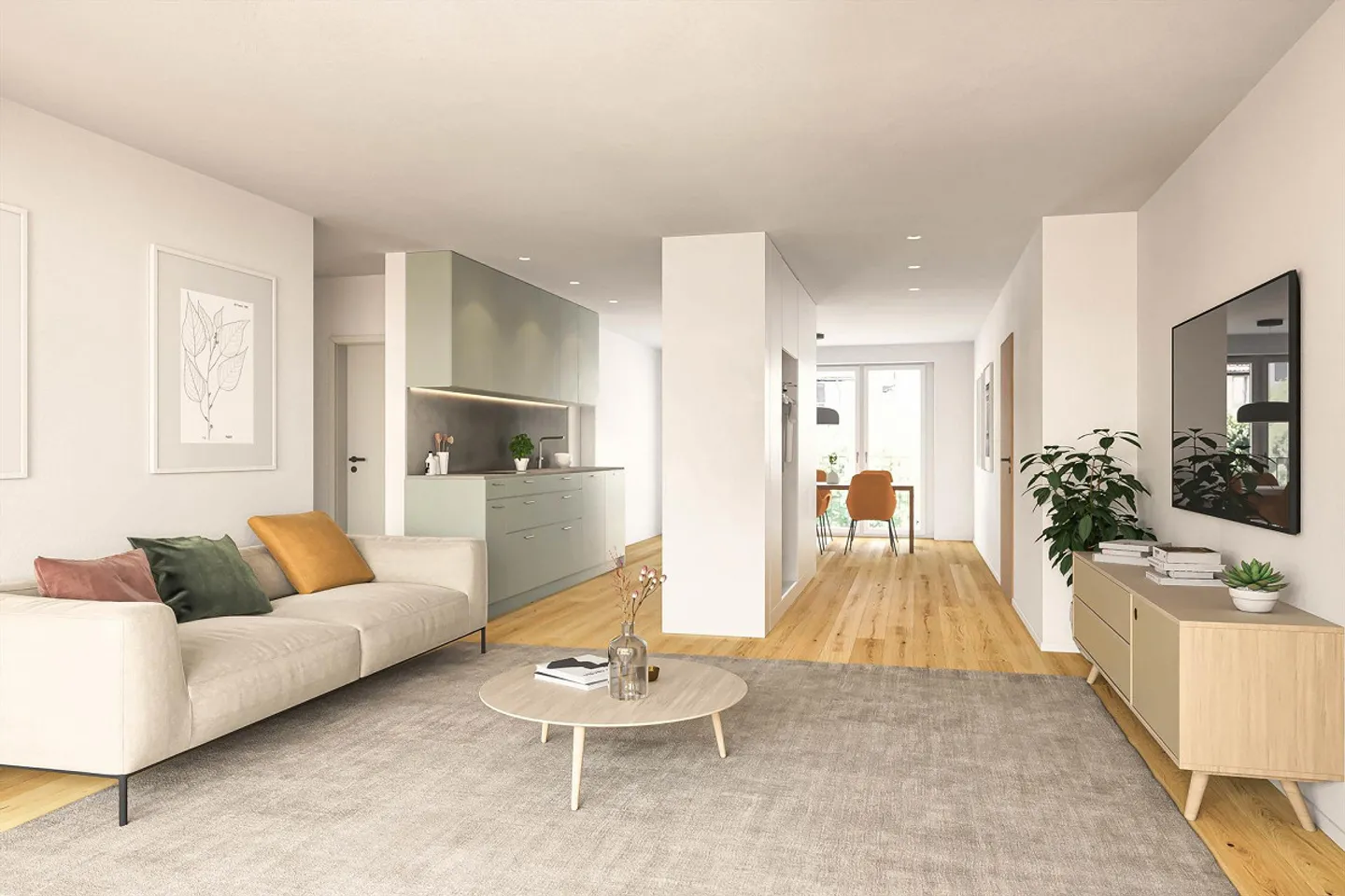 3.5 Room Apartment in Park-like Surroundings - Photo 3 of 4