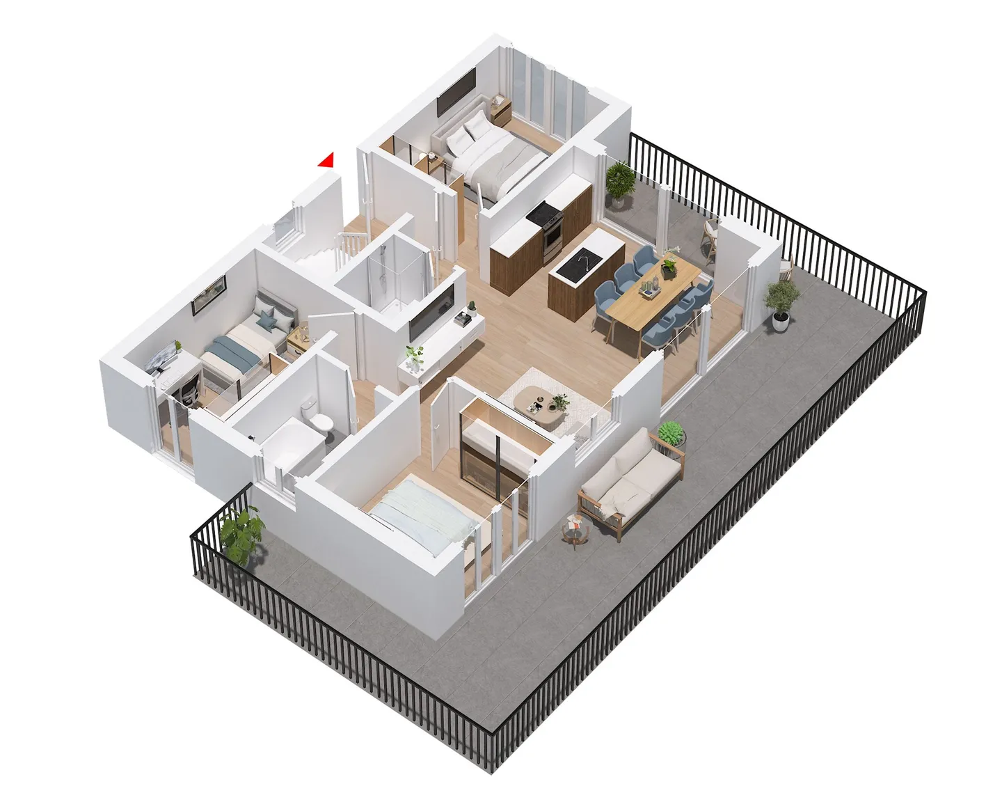 Appartement 4.5 pièces (2022) avec balcon entourant et vue sur la montagne à Kiental - Photo 12 sur 12