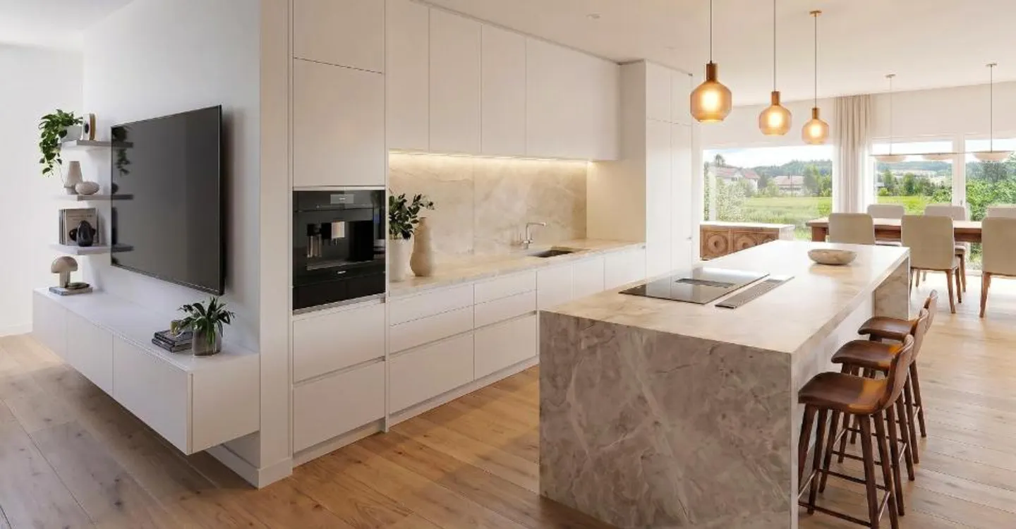 Moderne 6.5 Zimmer Neubau-Doppeleinfamilienhaus C.2 in Oberkulm AG - Foto 2 di 9