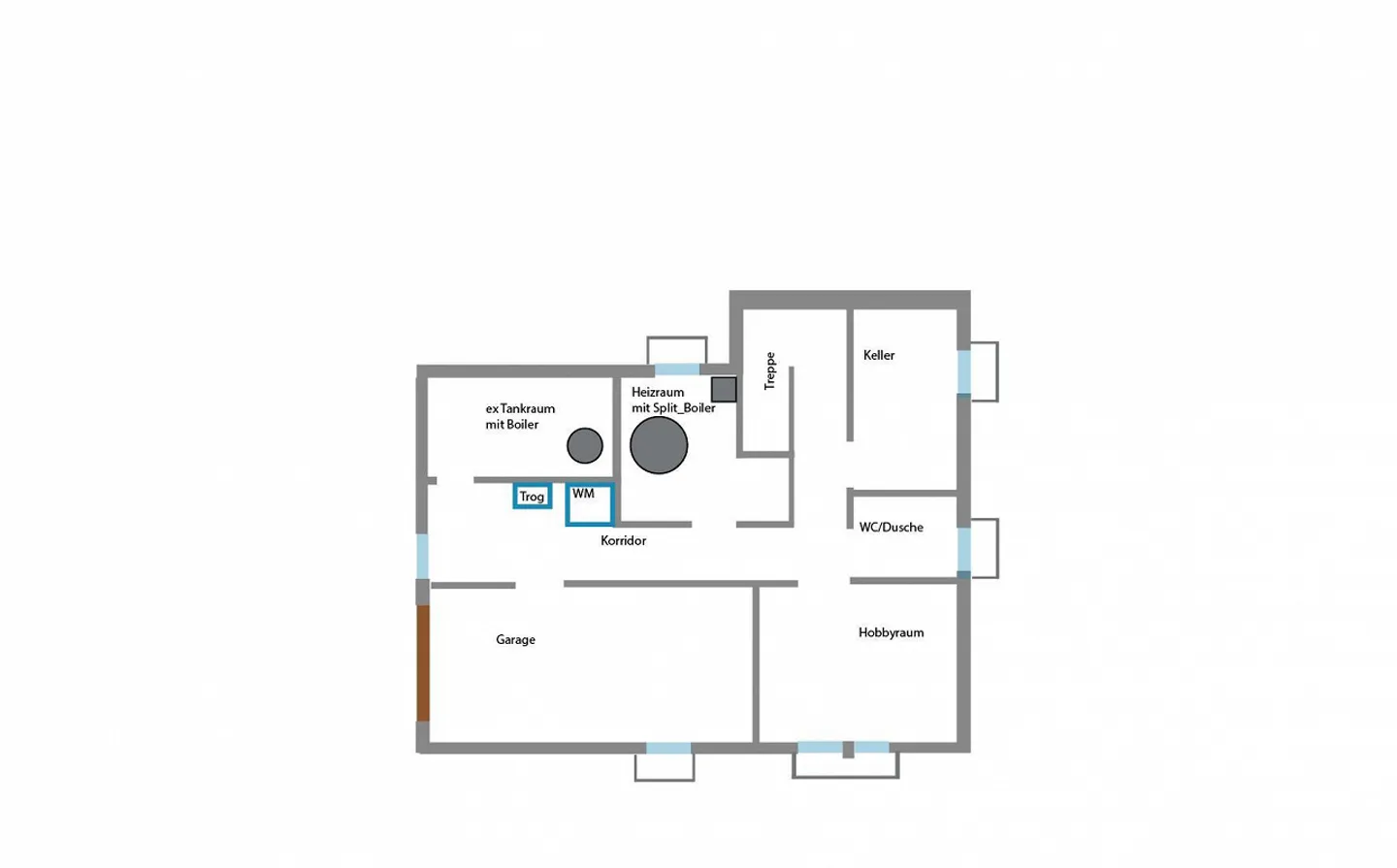 Freistehendes Haus mit grossem Grundstück - Foto 3 von 4
