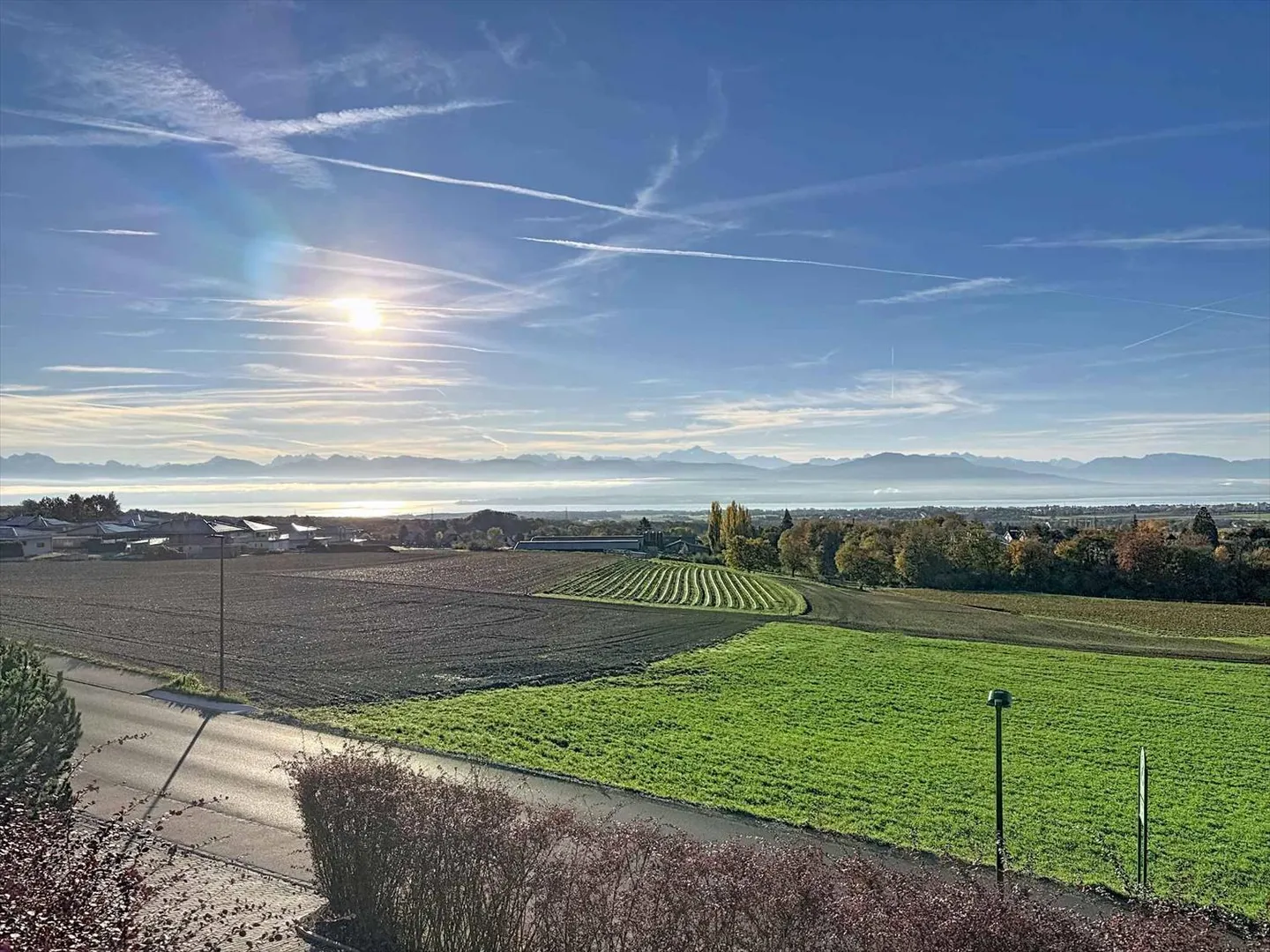 Stupenda vista senza ostacoli sulle Alpi e sul jet d'eau di Ginevra - Foto 1 di 13