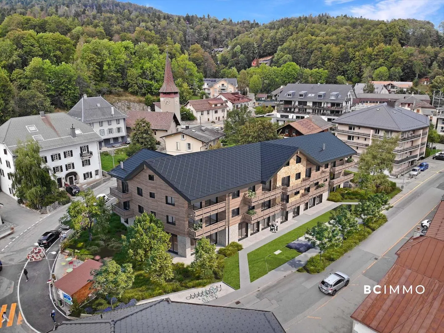 Appartamento Minergie nel centro di Saint-Cergue - Foto 2 di 8