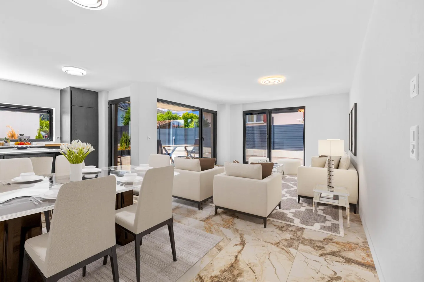 Splendida villa a schiera di 5,5 locali in affitto - Foto 2 di 11