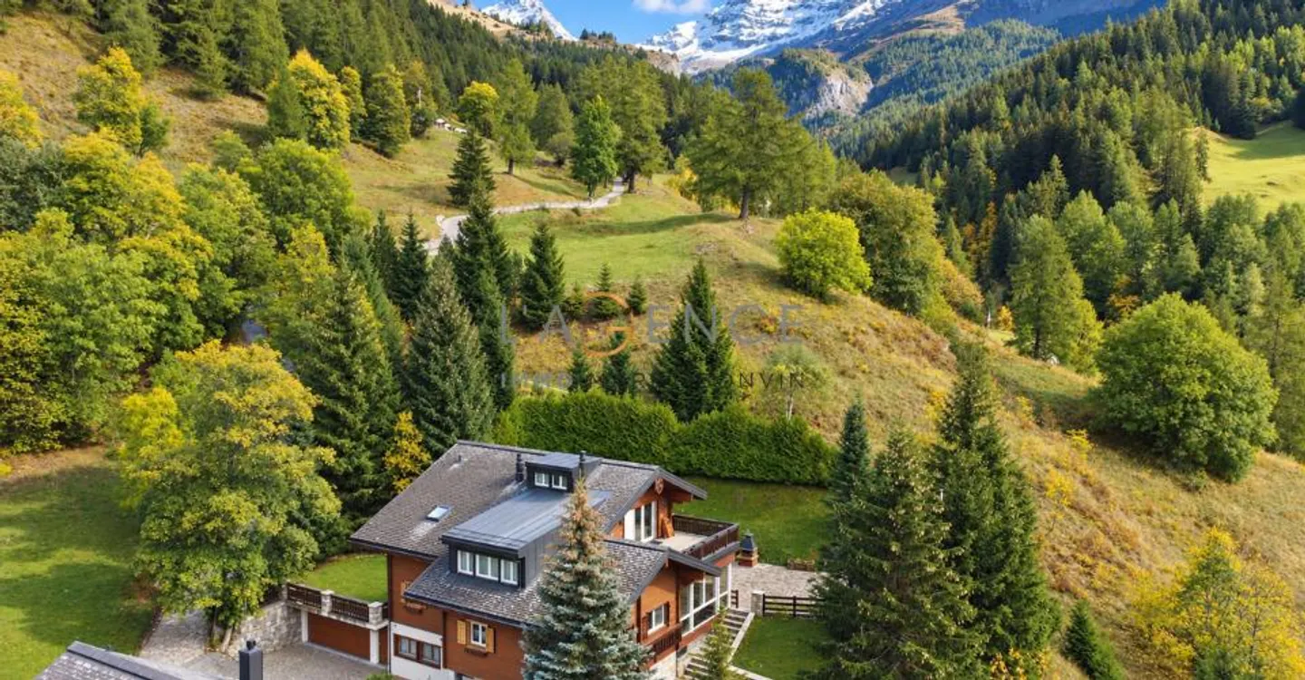THE ELEGANCE OF A LARGE PRIVATE CHALET FACING THE ALPS - Photo 1 of 13
