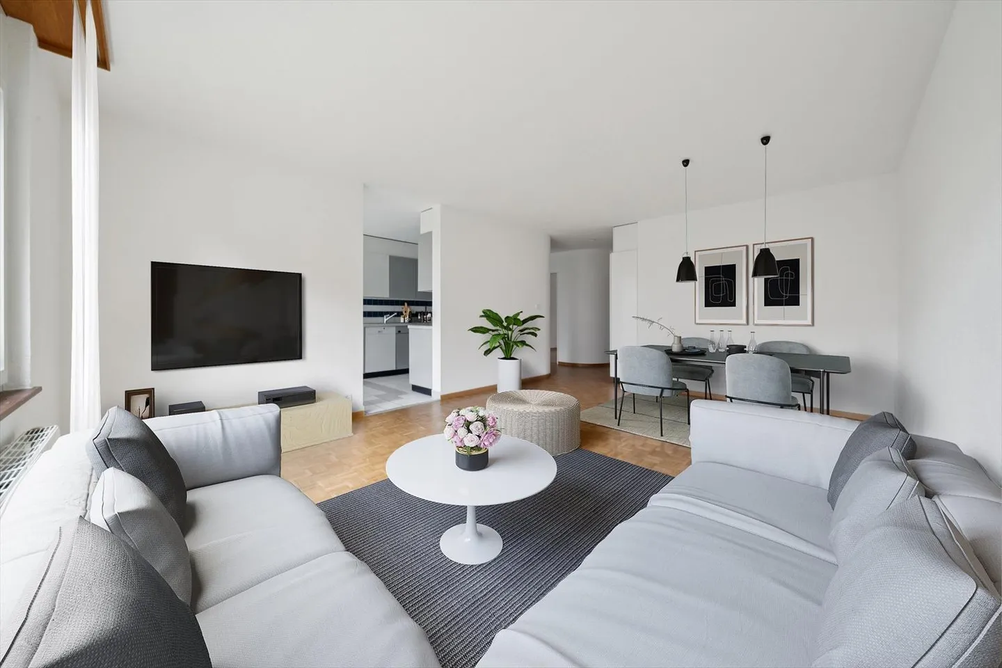 4.5 pces avec terrasse et accès direct au jardin commun - *Caution gratuite* - Photo 2 sur 13