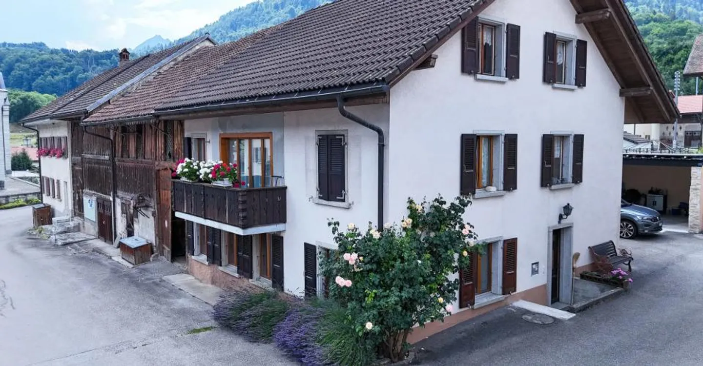 Charmantes Haus mit 2 Wohnungen in Albeuve - Foto 3 von 18