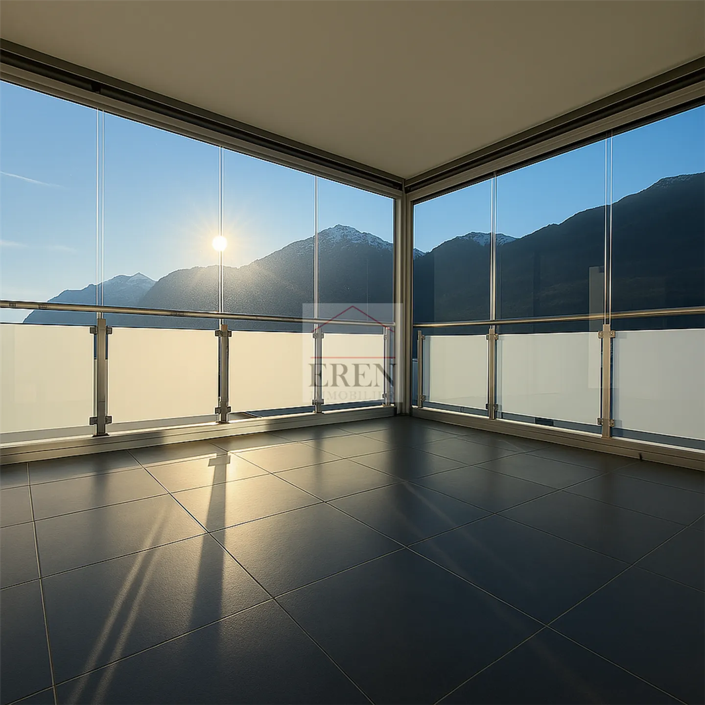 Magnificent and bright 3.5 rooms with large glass terrace with sliding glass - Photo 3 of 13