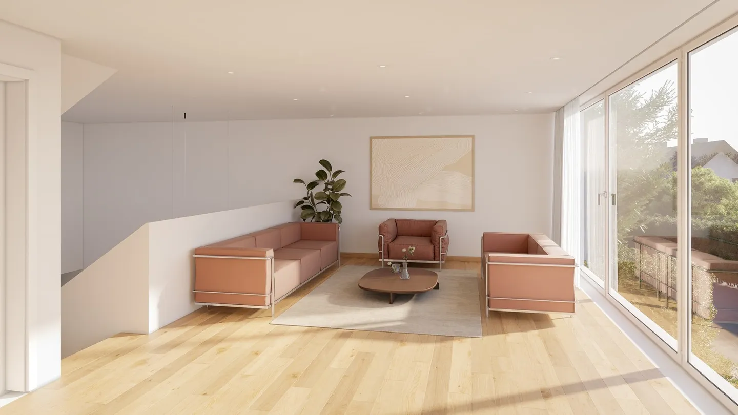 Maison jumelée exclusive de 5,5 pièces avec vue imprenable - Photo 1 sur 9