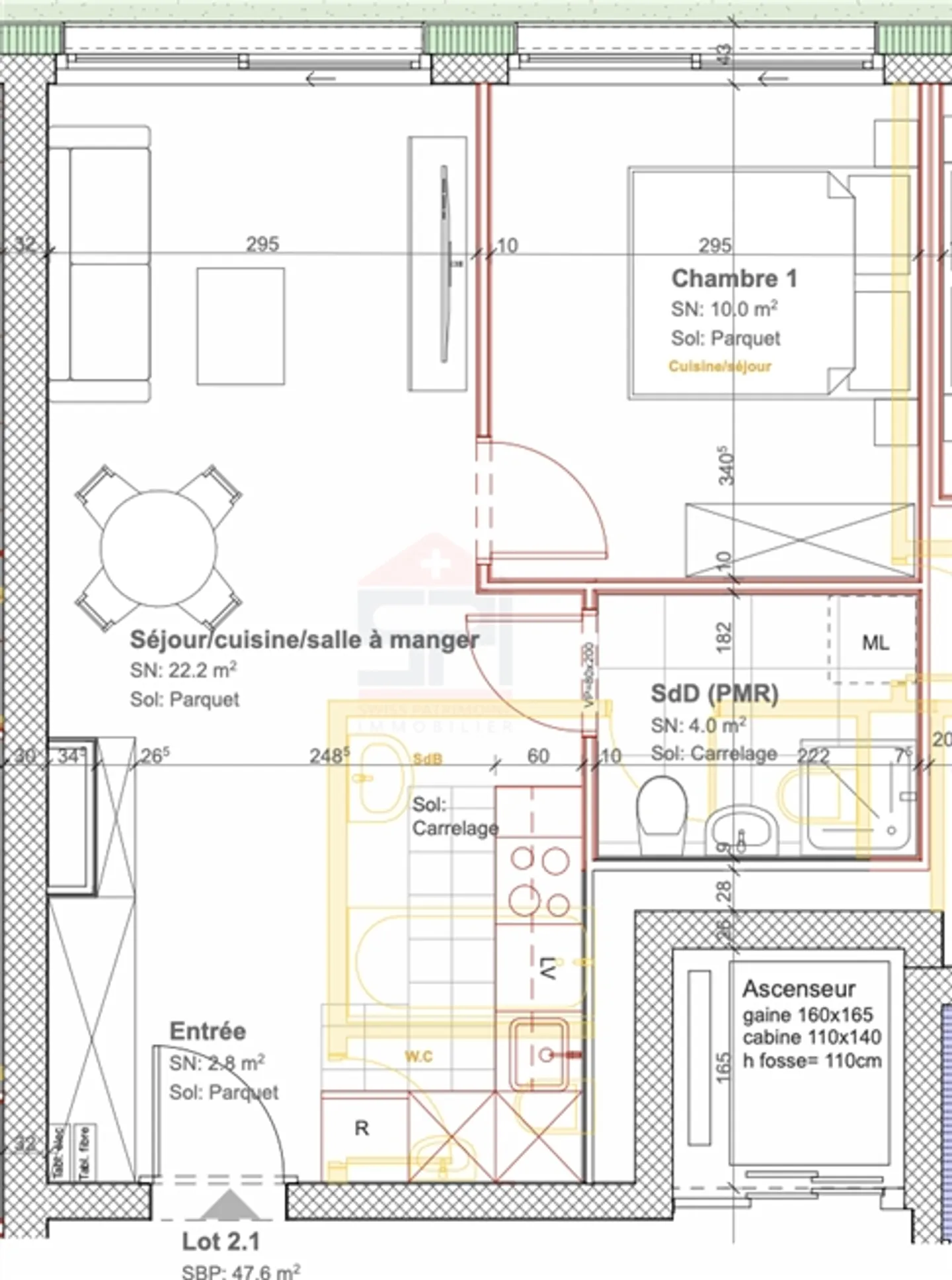 À VENDRE – Nouvel appartement 2 pièces – 47 m² – Centre-ville de Genève - Photo 7 sur 7