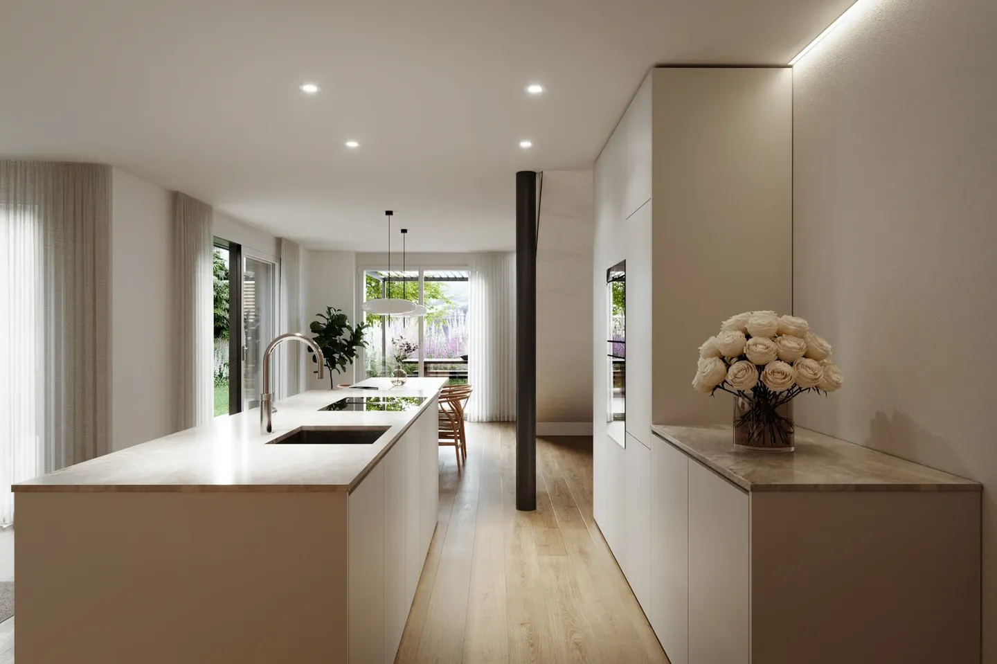 New construction project SATO: 4.5-room garden apartment with hobby room - Photo 5 of 10