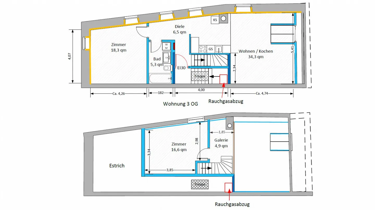 Appartement en duplex de 3,5 pièces au cœur de Laufenburg - Photo 14 sur 14