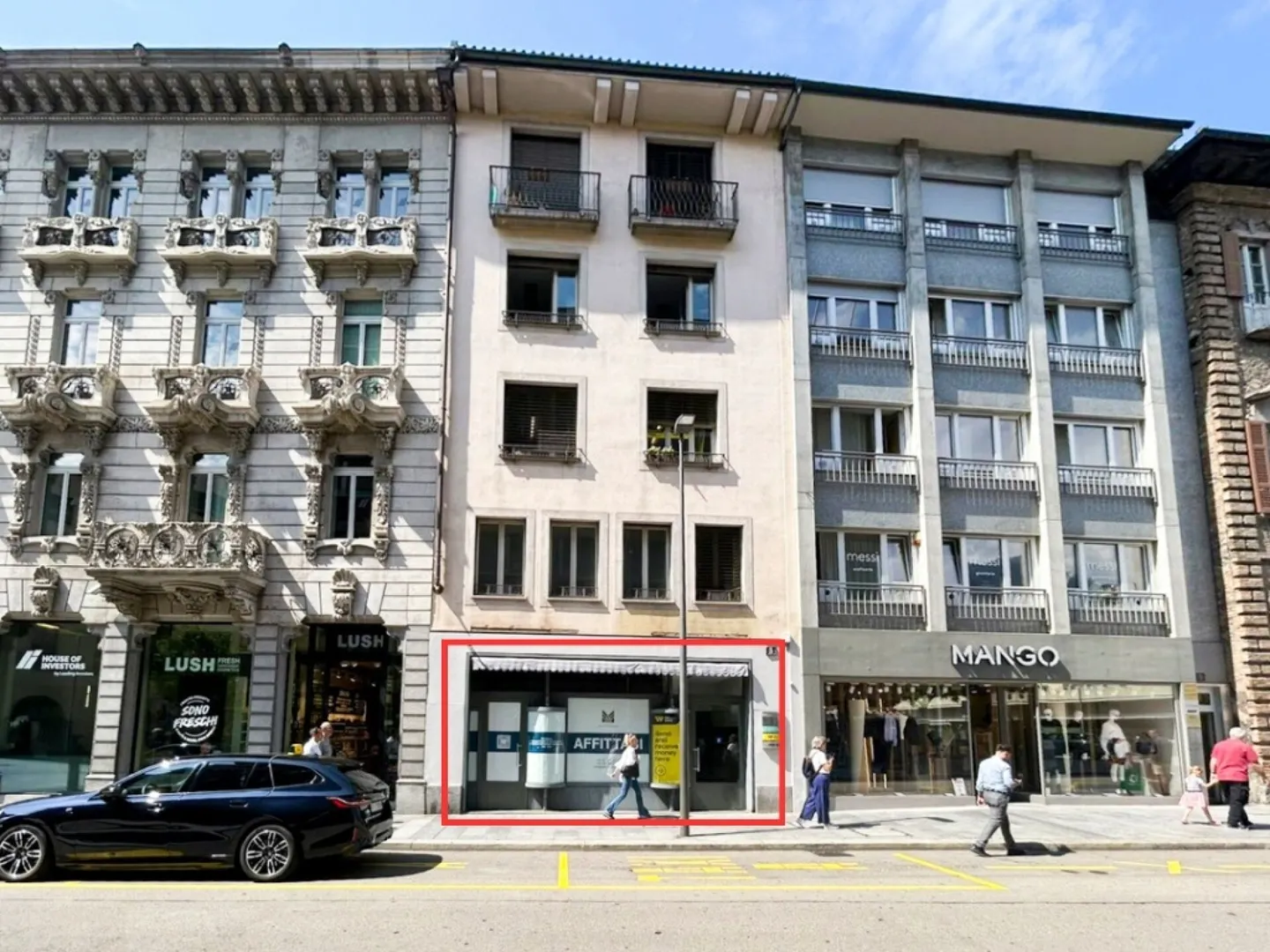 LUGANO ZENTRUM – Prestigeträchtiger Verkaufsraum mit großer Schaufensterfront und außergewöhnlicher Sichtbarkeit - Foto 5 von 7