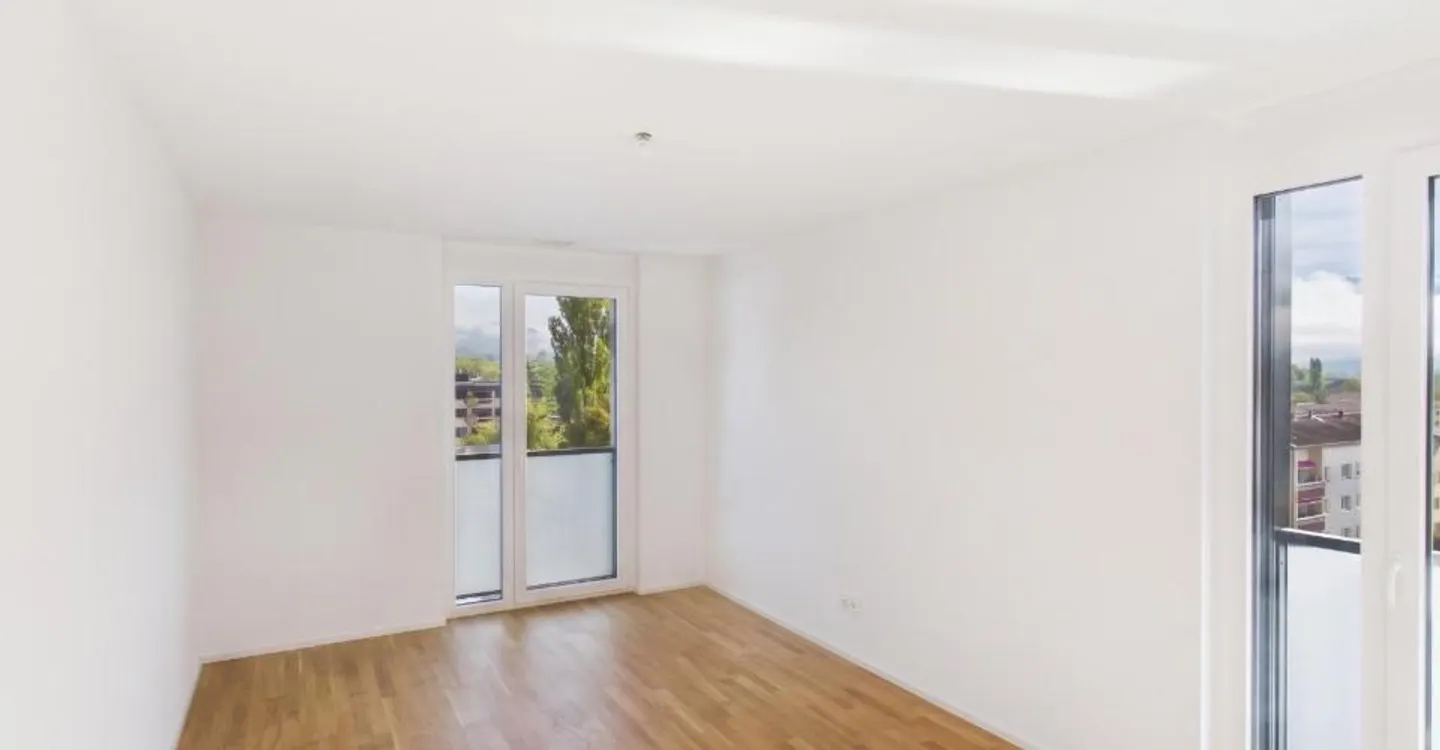 Delémont : 2,5 pièces Minergie-P  central, vue panoramique et au bord de la rivière | Delémont: 2,5-Zimmer-Wohnung Minergie-P  zentral, Panoramablick und direkt am Fluss - Photo 5 of 7